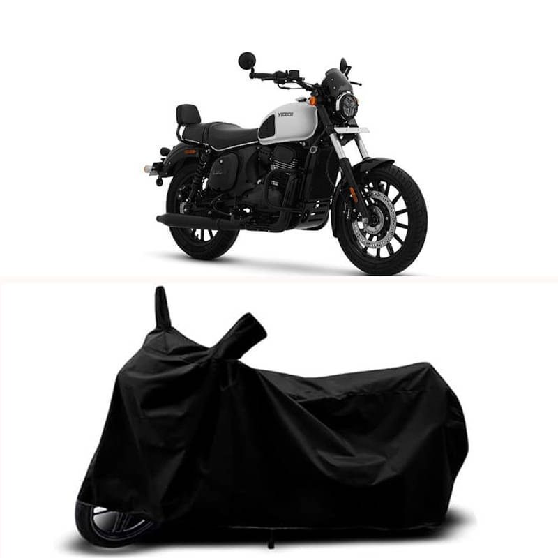     			RABABLI Bike Body Cover for Yezdi Yezdi Roadster Sin ( Pack of 1 ) , Black
