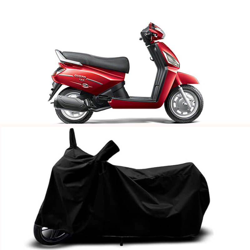 RABABLI Bike Body Cover for Mahindra Mahindra Gusto 125 VX ( Pack of 1 ) , Black RABABLI Bike Body Cover for Mahindra Mahindra Gusto 125 VX ( Pack of 1 ) , Black