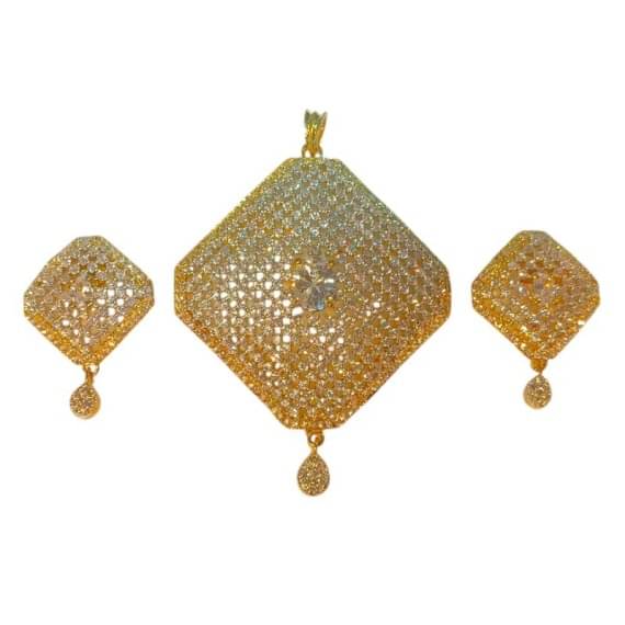     			RinGold White Pendant set ( Pack of 1 )