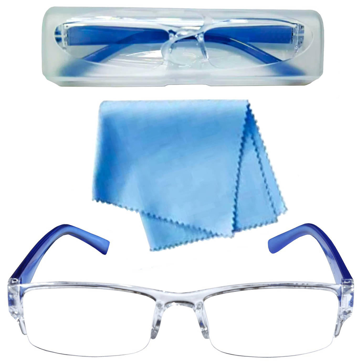 SEE-WORLD Rectangle Half Rim Reading Glasses SEE-WORLD Rectangle Half Rim Reading Glasses