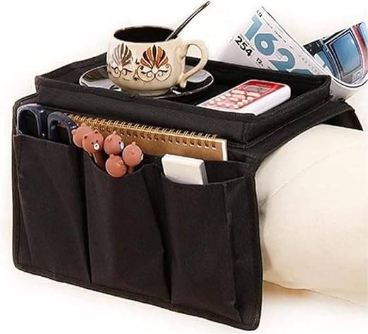     			SRZ Samrukzone Sofa Arm Rest Storage Organiser 6 Pockets
