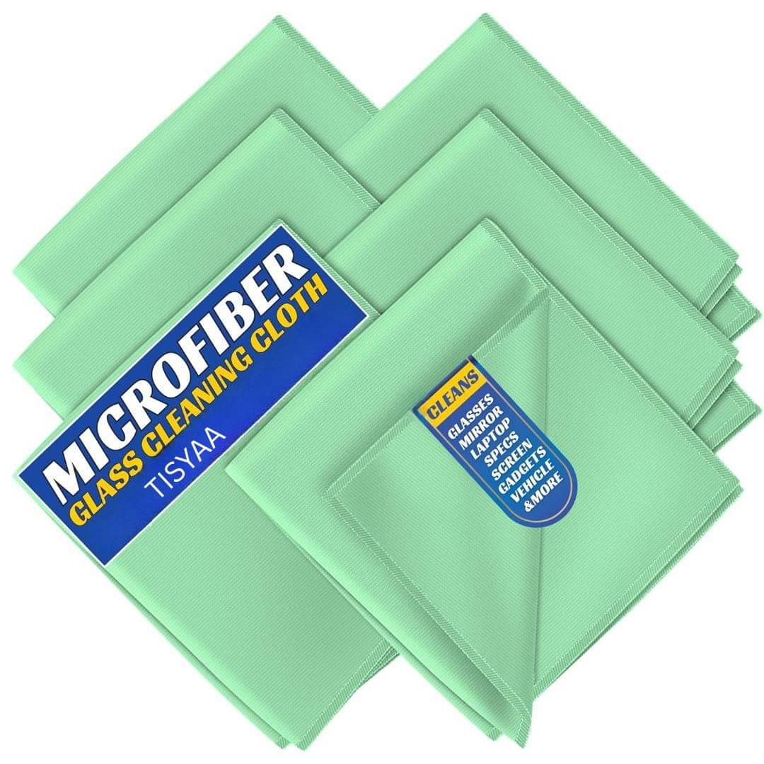 TISYAA Green 400 GSM Microfiber Cloth For Automobile ( Pack of 5 ) TISYAA Green 400 GSM Microfiber Cloth For Automobile ( Pack of 5 )