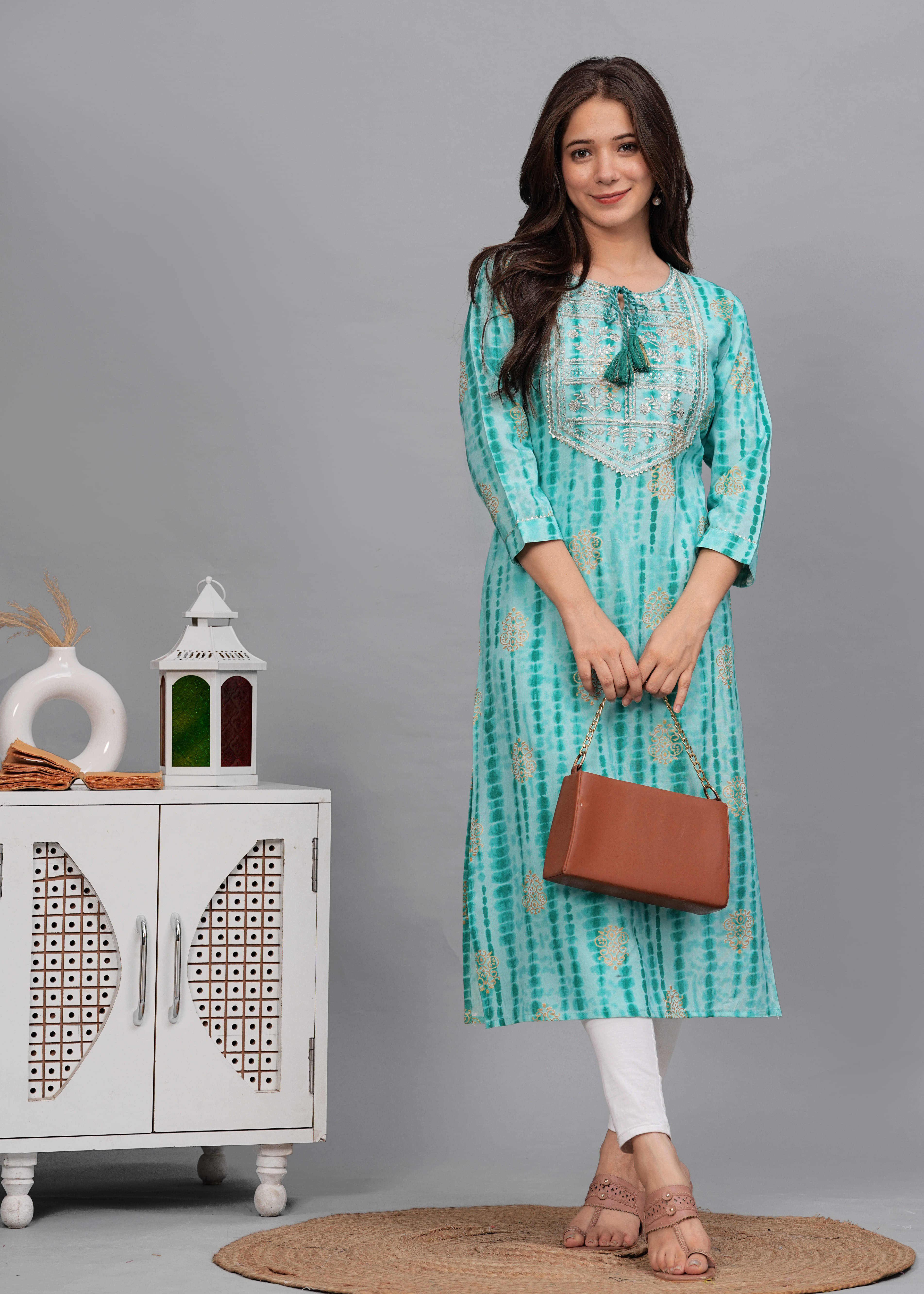 Udati Kaliya Women's Rayon Embroidered Straight Kurti - ( Black ) Udati Kaliya Women's Rayon Embroidered Straight Kurti - ( Black )