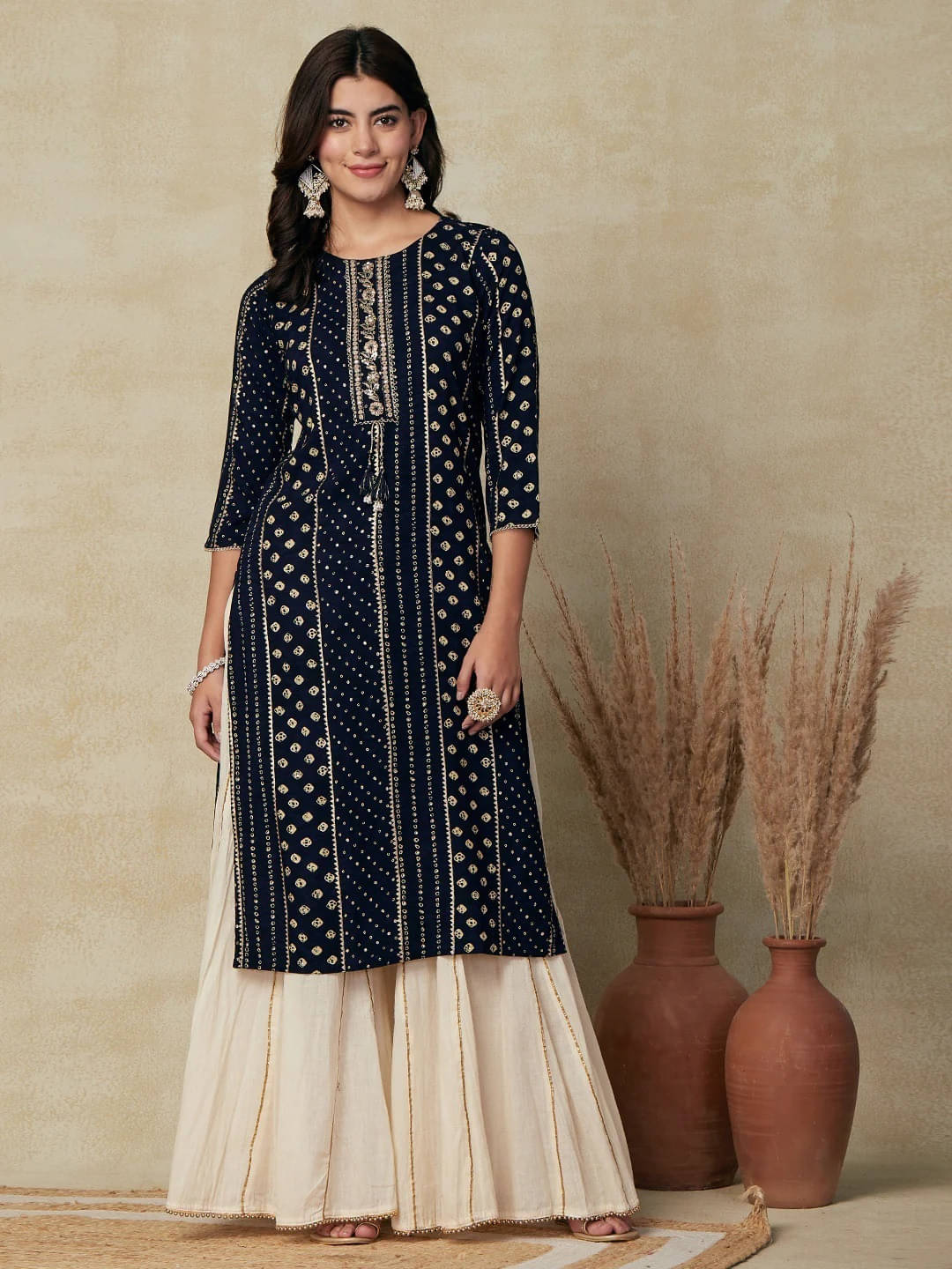 Udati Kaliya Women's Rayon Embroidered Straight Kurti - ( Black ) Udati Kaliya Women's Rayon Embroidered Straight Kurti - ( Black )