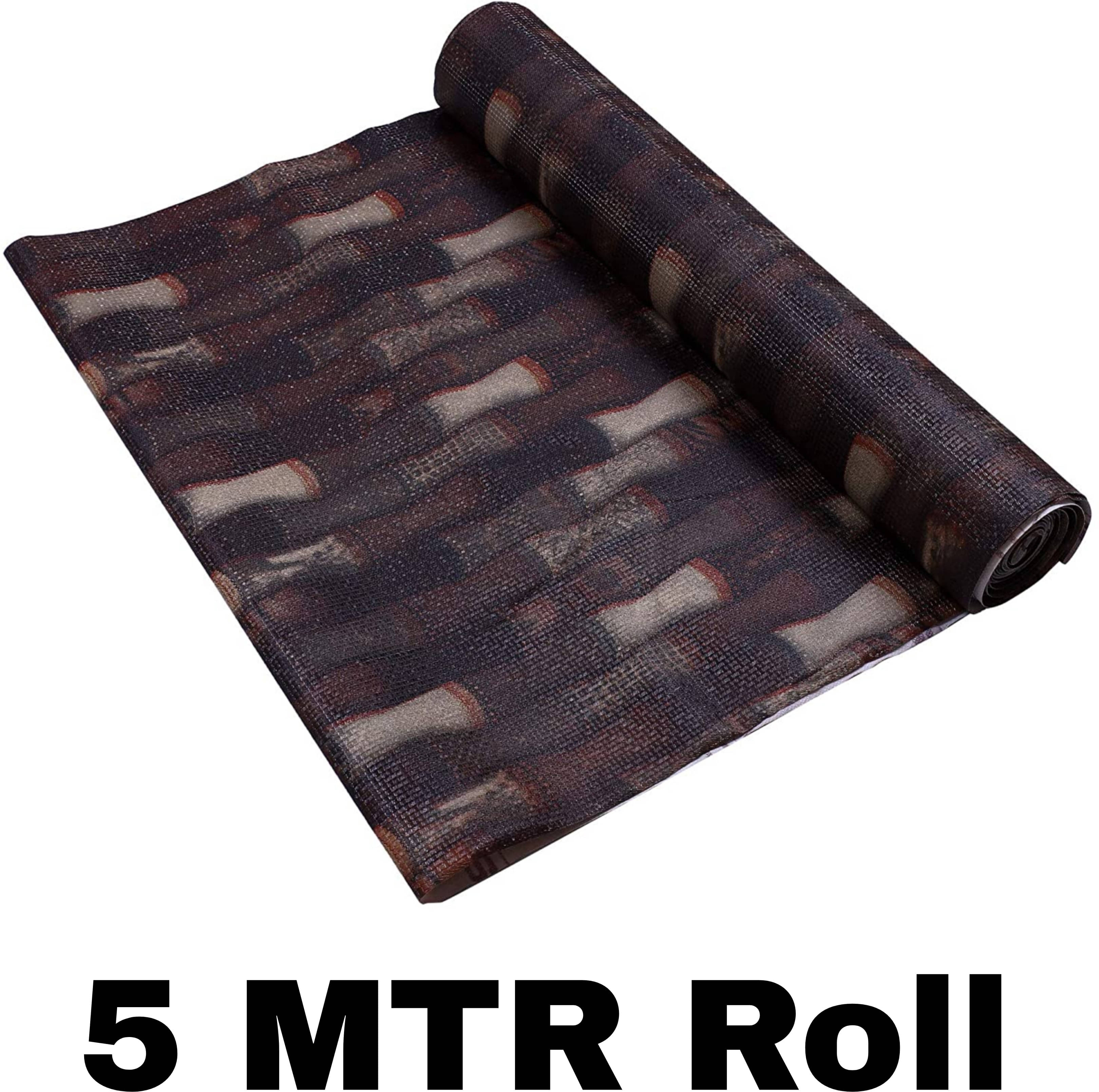 mopak decor Single Polyester Brown Kitchen Shelf Cover Cover mopak decor Single Polyester Brown Kitchen Shelf Cover Cover