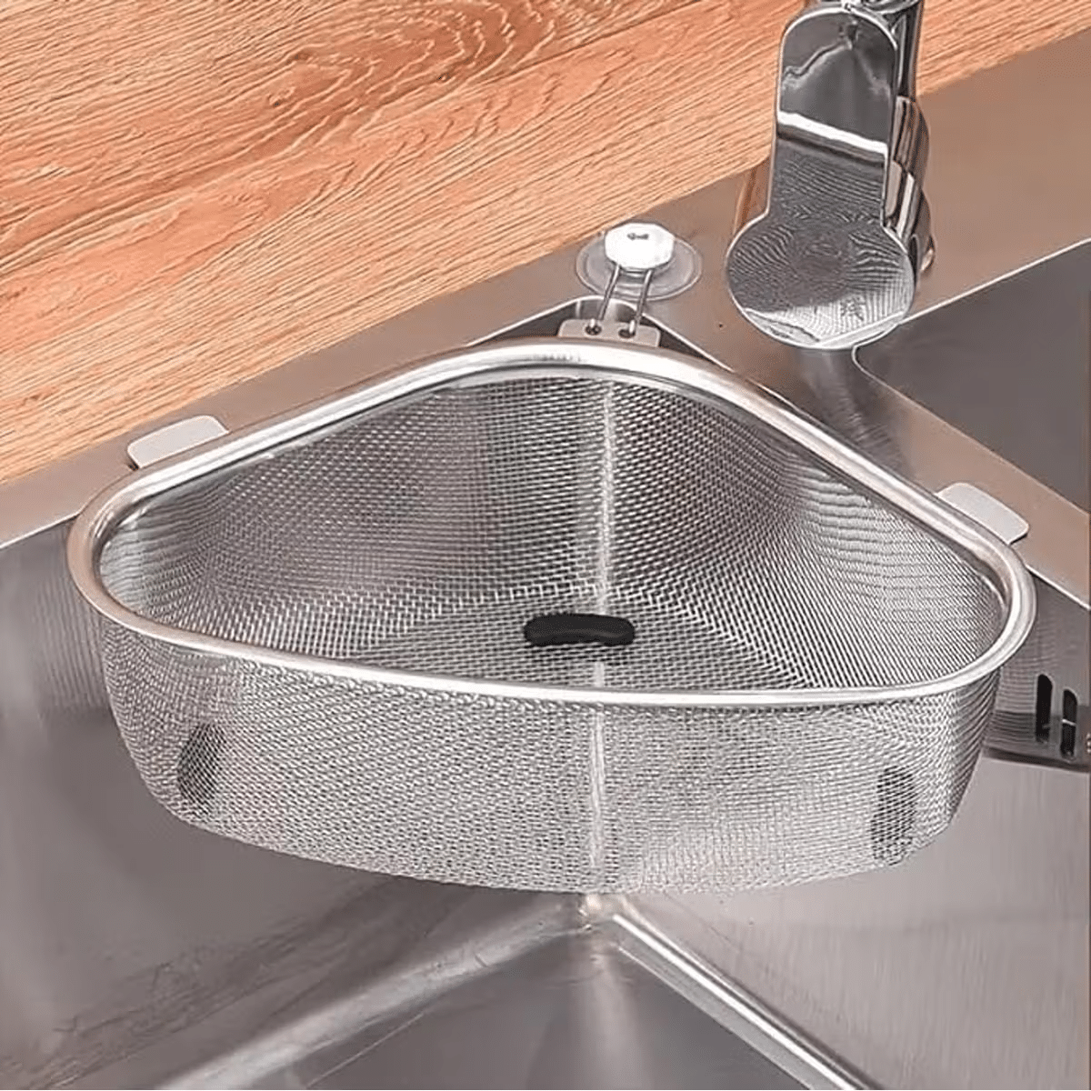     			sakimo Corner Sink Strainer,Kitchen Triangle Sink Strainer, Stainless Steel Food Catcher Strainer for Kitchen Waste, Vegetable, Fruits