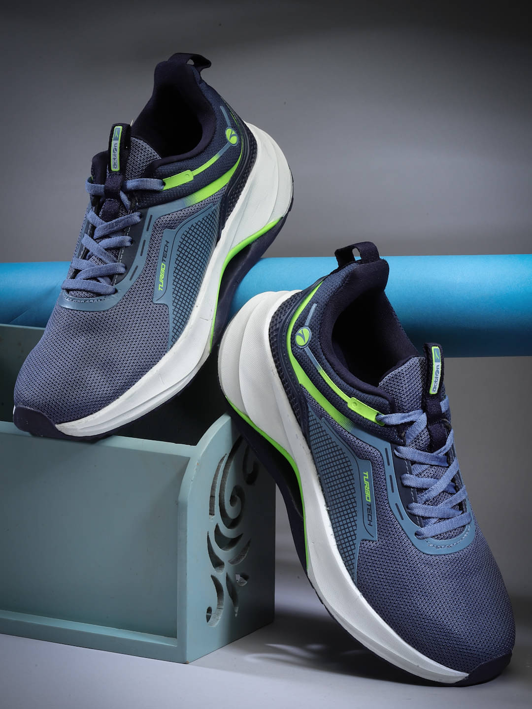     			Action Blue Men's Sports Running Shoes