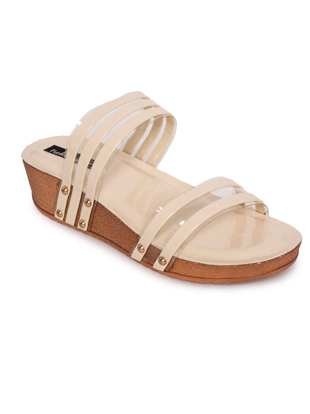     			Funku Fashion Beige Women's Sandal Heels