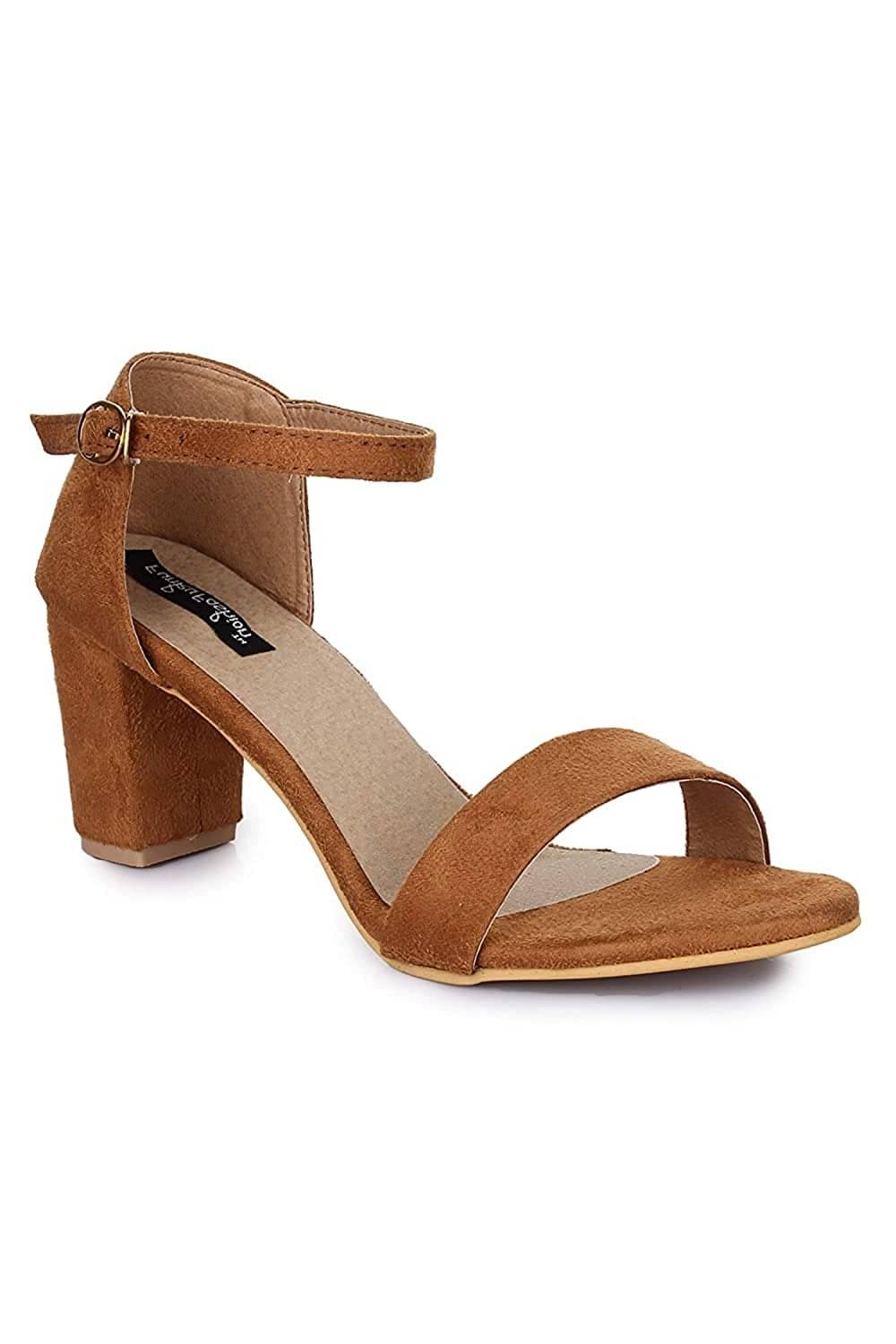     			Funku Fashion Tan Women's Sandal Heels