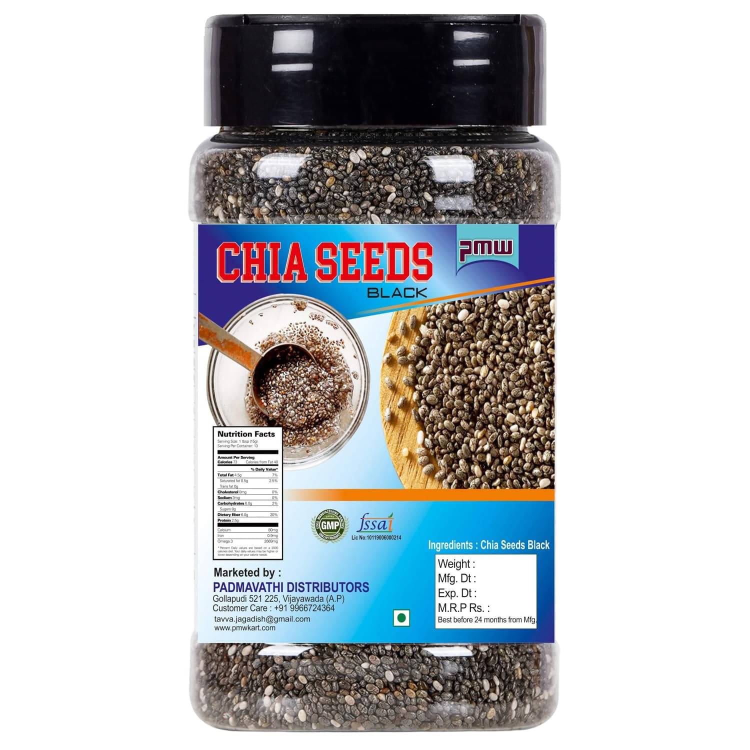     			PMW Chia Seeds ( Pack of 1 )