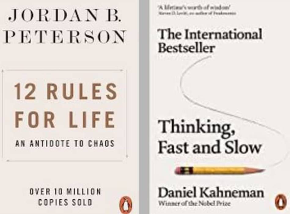     			12 Rules for Life + Thinking, Fast and Slow