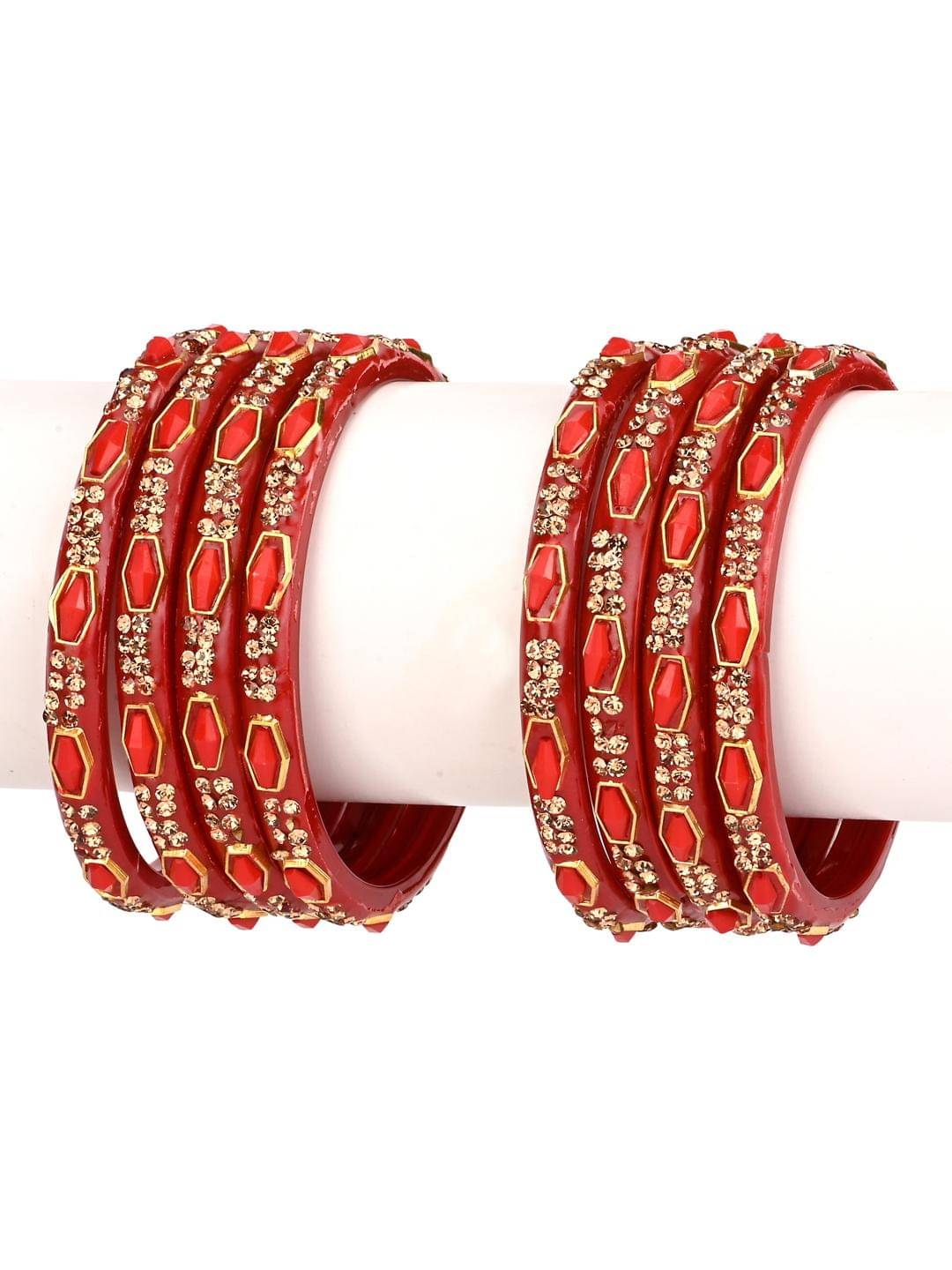 1st Time Red Bangle Set ( Pack of 8 ) 1st Time Red Bangle Set ( Pack of 8 )