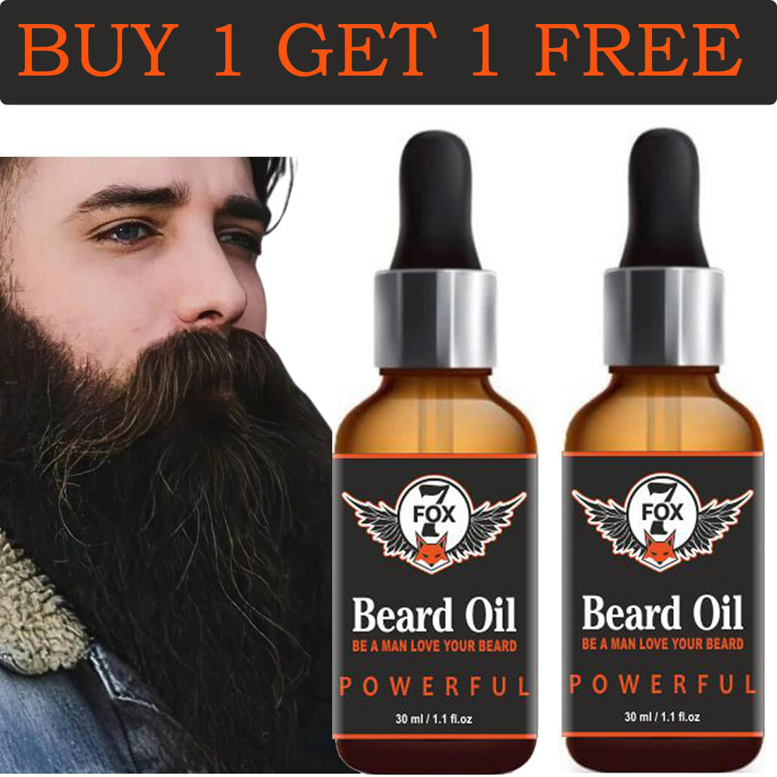7 FOX Jojoba Oil Promotes Beard Growth Beard Oil 60 ml 7 FOX Jojoba Oil Promotes Beard Growth Beard Oil 60 ml