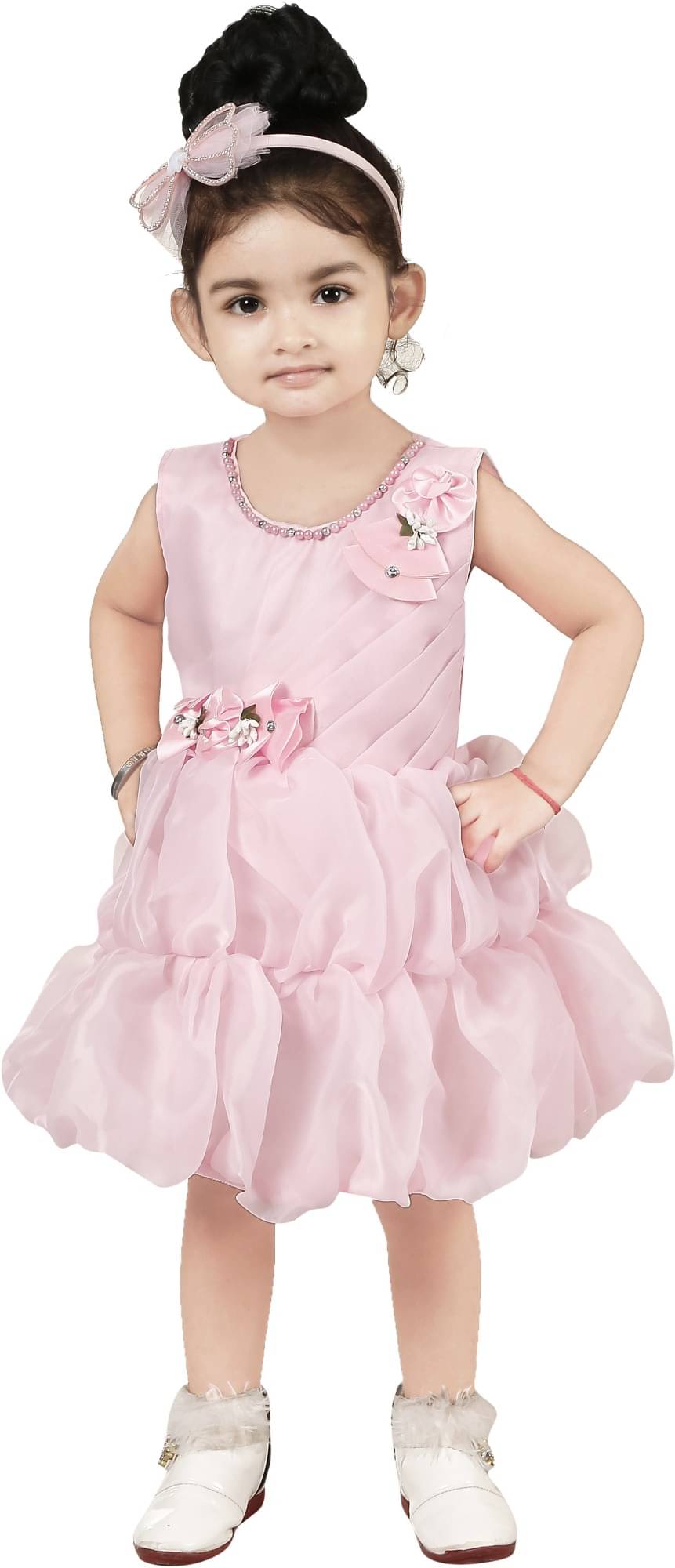 AK SIRIN GARMENTS Net Frock For Baby Girls ( Pack of 1 , Pink ) AK SIRIN GARMENTS Net Frock For Baby Girls ( Pack of 1 , Pink )