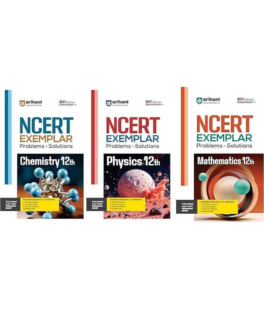 ARIHANT NCERT Exemplar Problems Solutions Physics, Chemistry & Mathematics class 12th - Stationery | Buy online on ZillyBuy