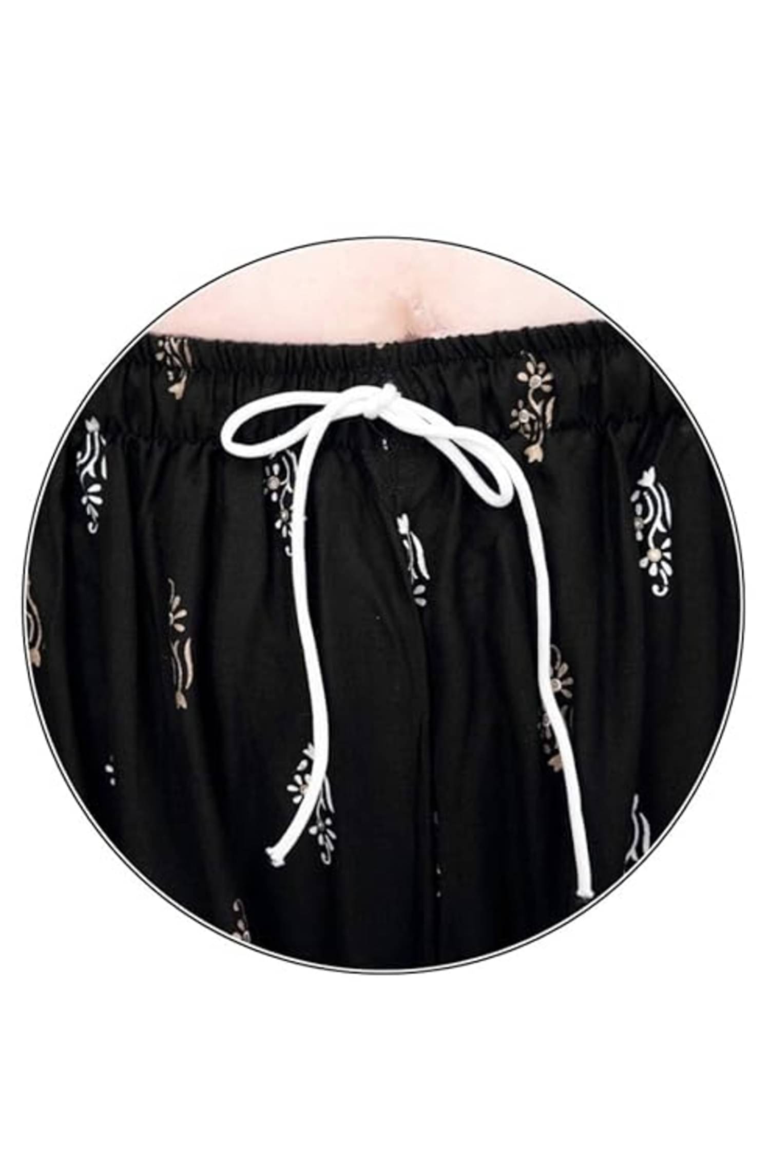    			Aura Glam Pack of 1 Rayon Wide leg Women's Palazzos ( Black )