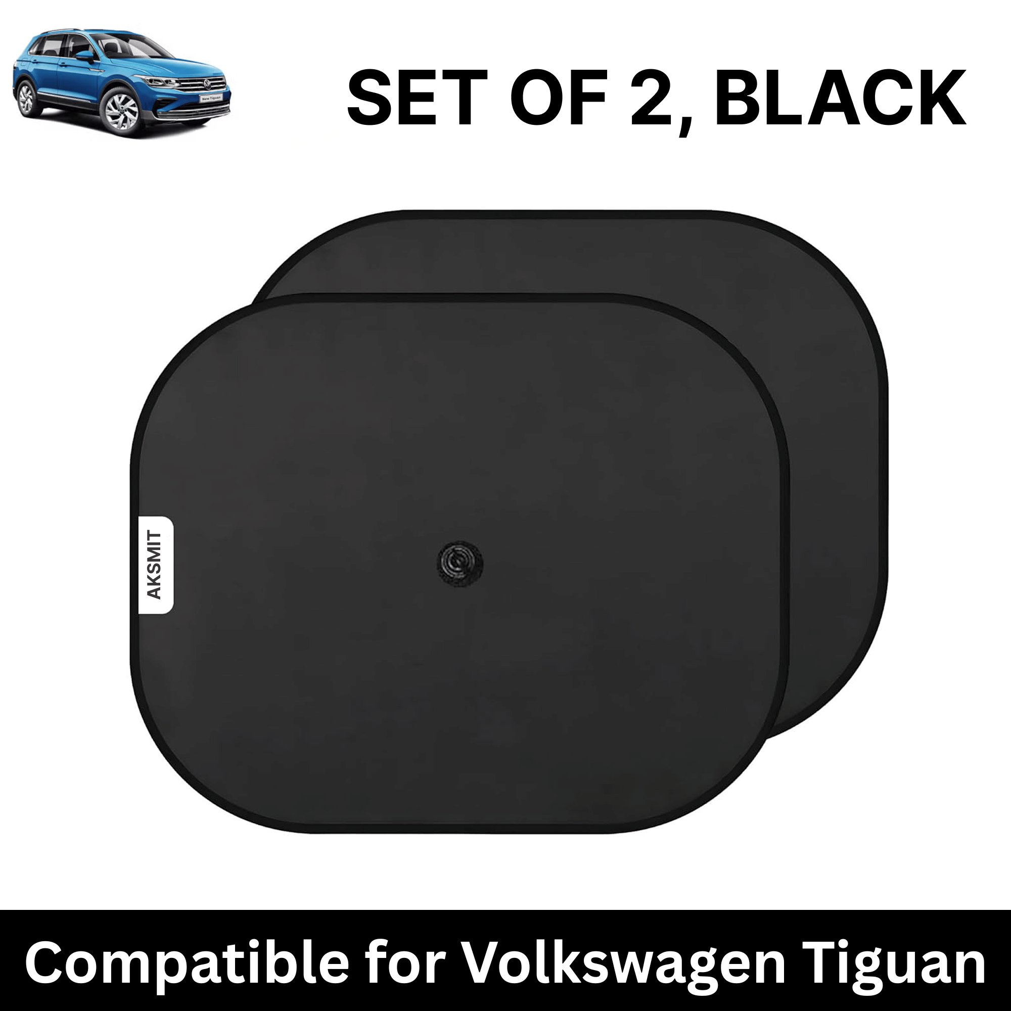 Car Sun Shade for Side Windows (Black, Set of 2) with vaccum Suction Cups for Volkswagen Tiguan Car Sun Shade for Side Windows (Black, Set of 2) with vaccum Suction Cups for Volkswagen Tiguan