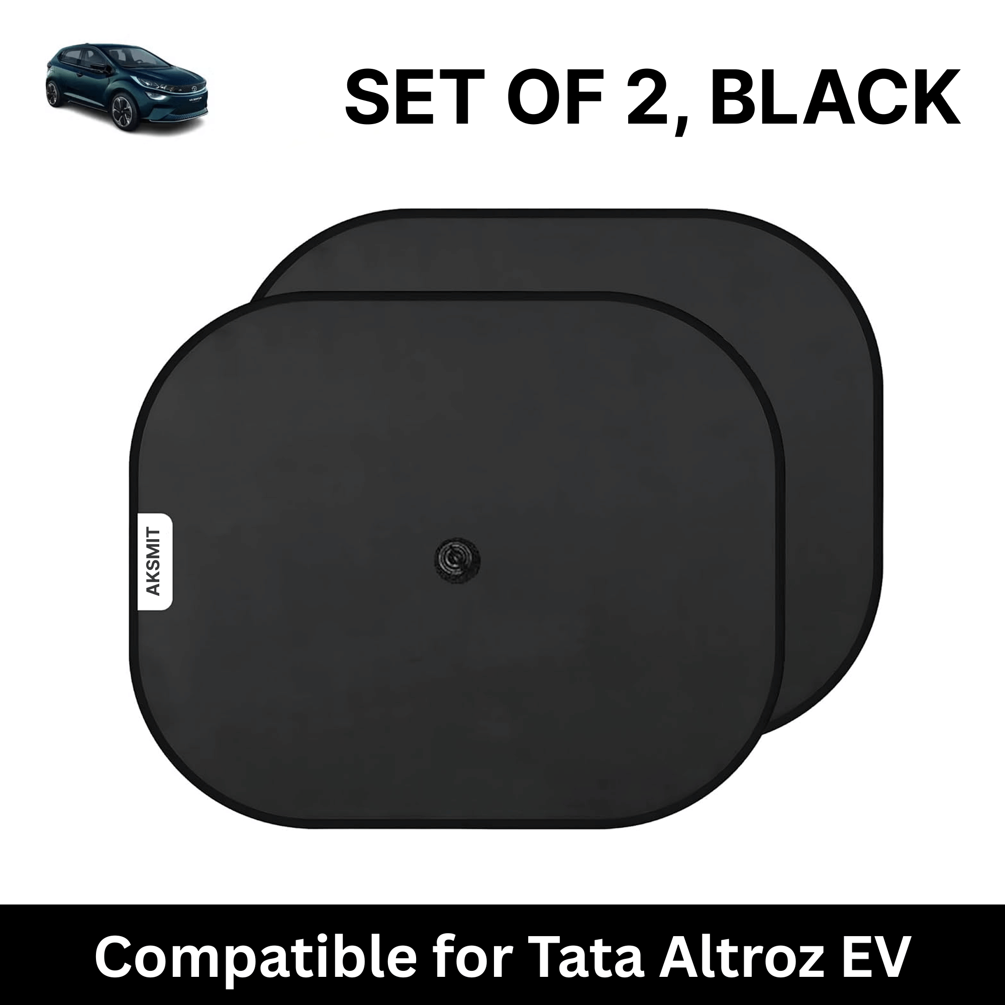 Car Sun Shade for Side Windows (Black, Set of 2) with vaccum Suction Cups for Tata Altroz EV Car Sun Shade for Side Windows (Black, Set of 2) with vaccum Suction Cups for Tata Altroz EV