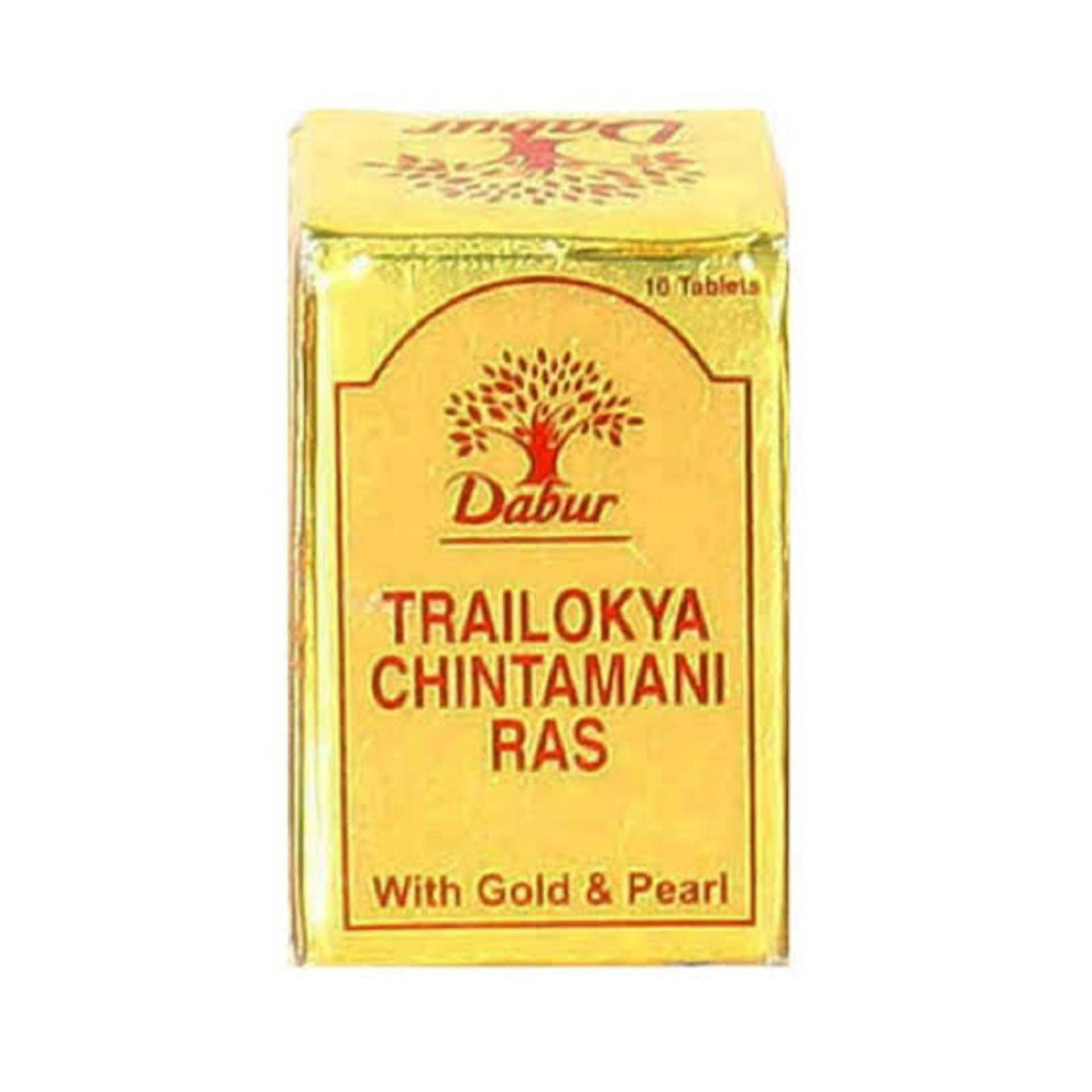     			DABUR TRAILOKYA CHINTAMANI RAS 10 TABS