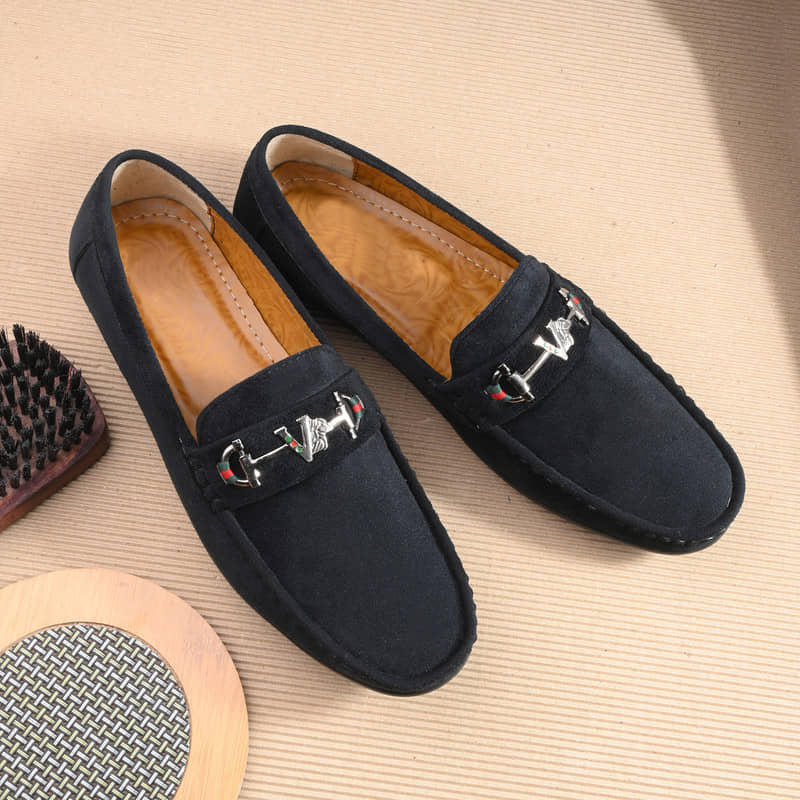 Densu Gray Men's Slip on - Formal Shoes | Buy online on ZillyBuy