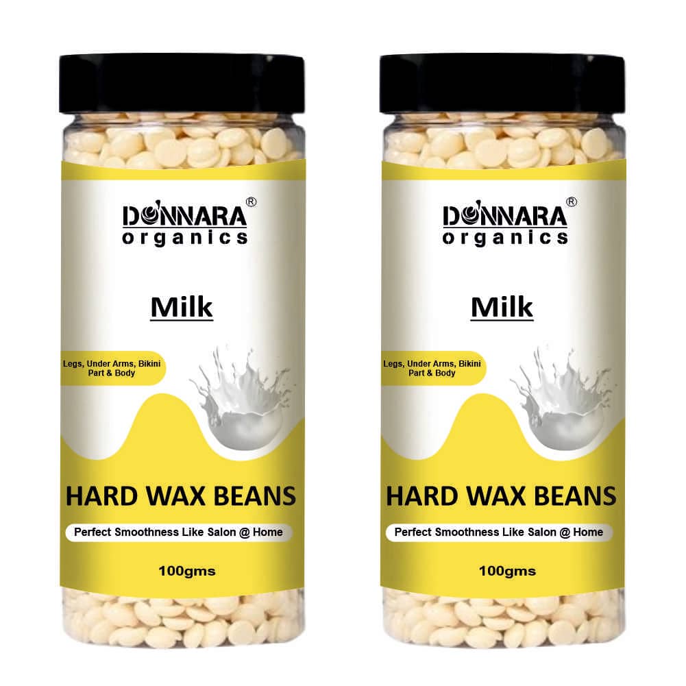 Donnara Organics Hard Wax Beans 100g Pack of 2 Waxing Kit 100 g Pack of 2
