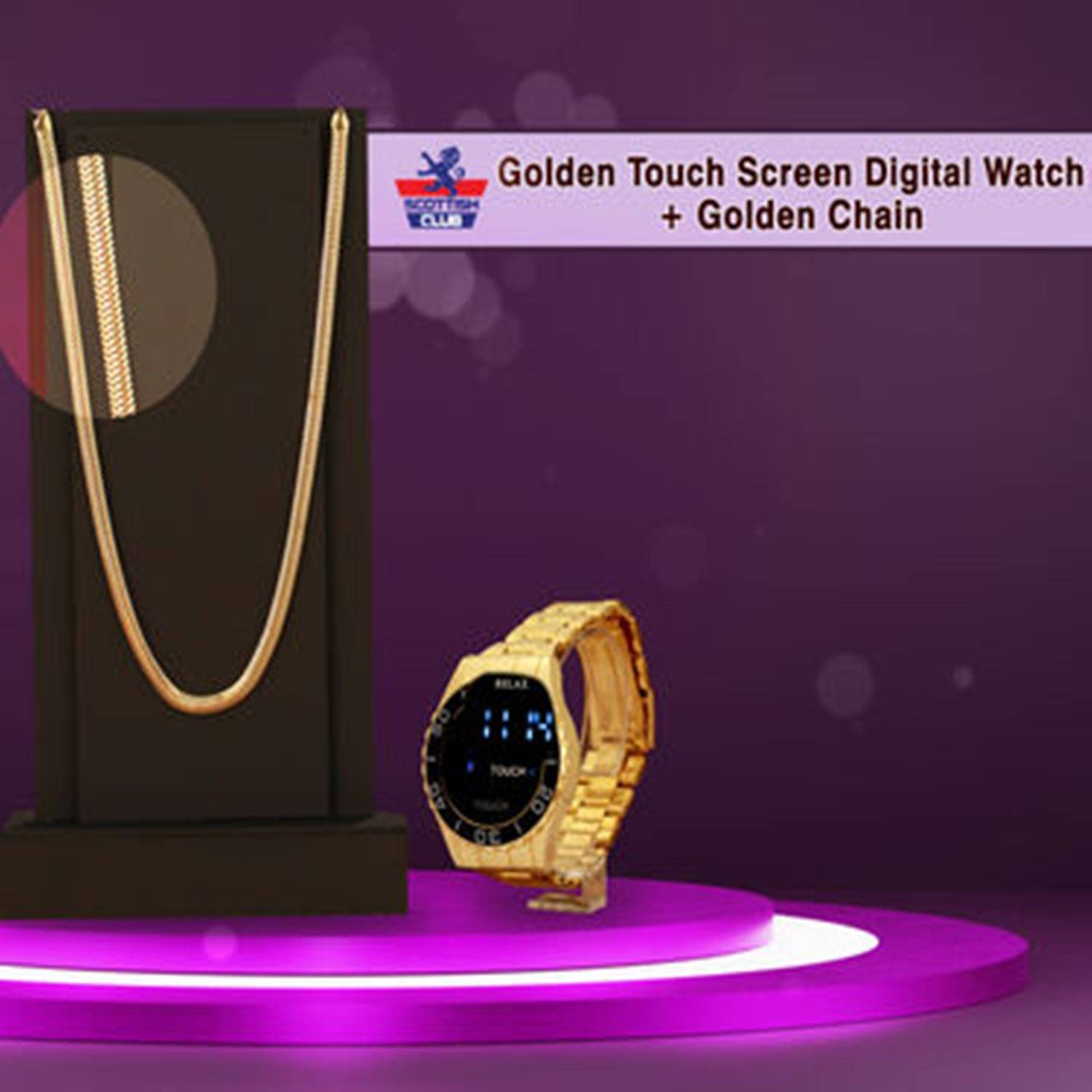     			Fadiso Fashion Gold Stainless Steel Analog Men's Watch