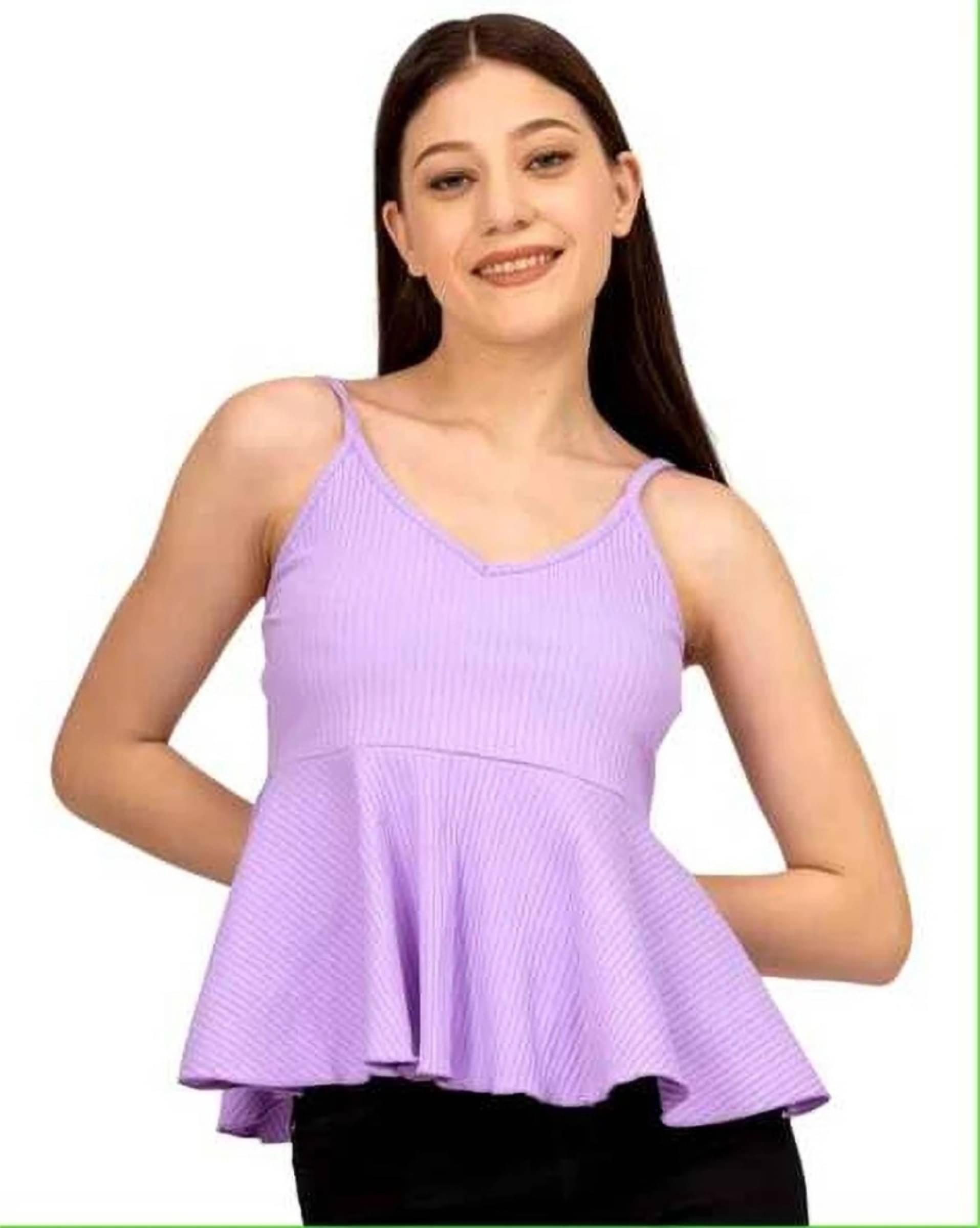 INNAYARA DIVIRTA Women's Hosiery Regular Top ( Purple ) INNAYARA DIVIRTA Women's Hosiery Regular Top ( Purple )