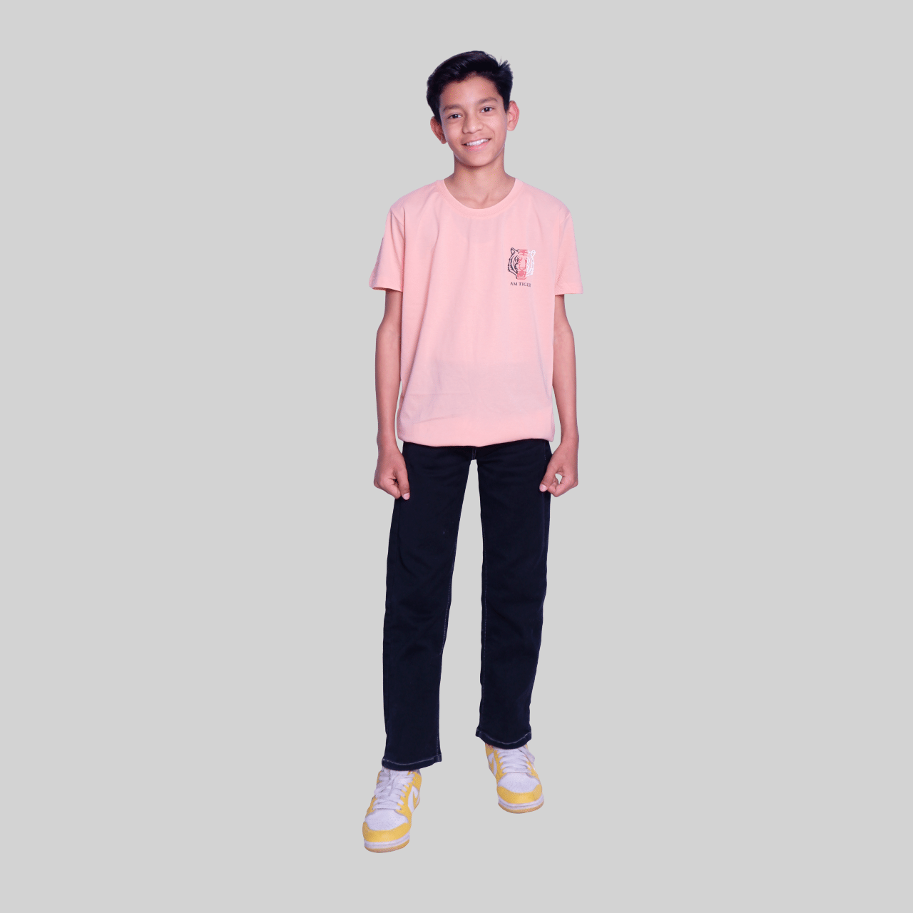     			Kidzee Kingdom Pack of 1 Boys Cotton T-Shirt ( Pink )