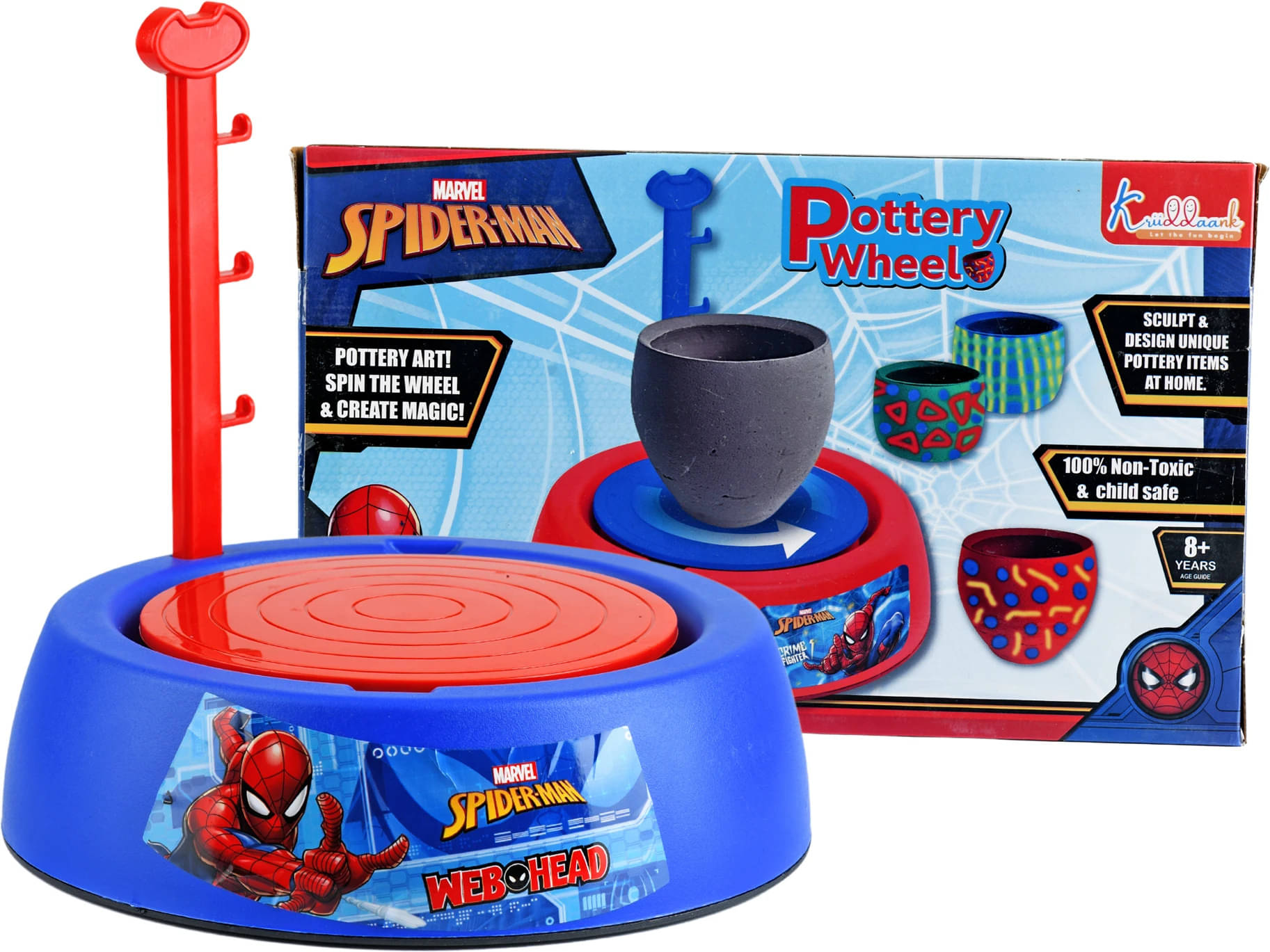 Kriiddaank Spiderman Pottery Wheel Battery Operated Educational Board Game Toys for Kids Educational Board Games Kriiddaank Spiderman Pottery Wheel Battery Operated Educational Board Game Toys for Kids Educational Board Games