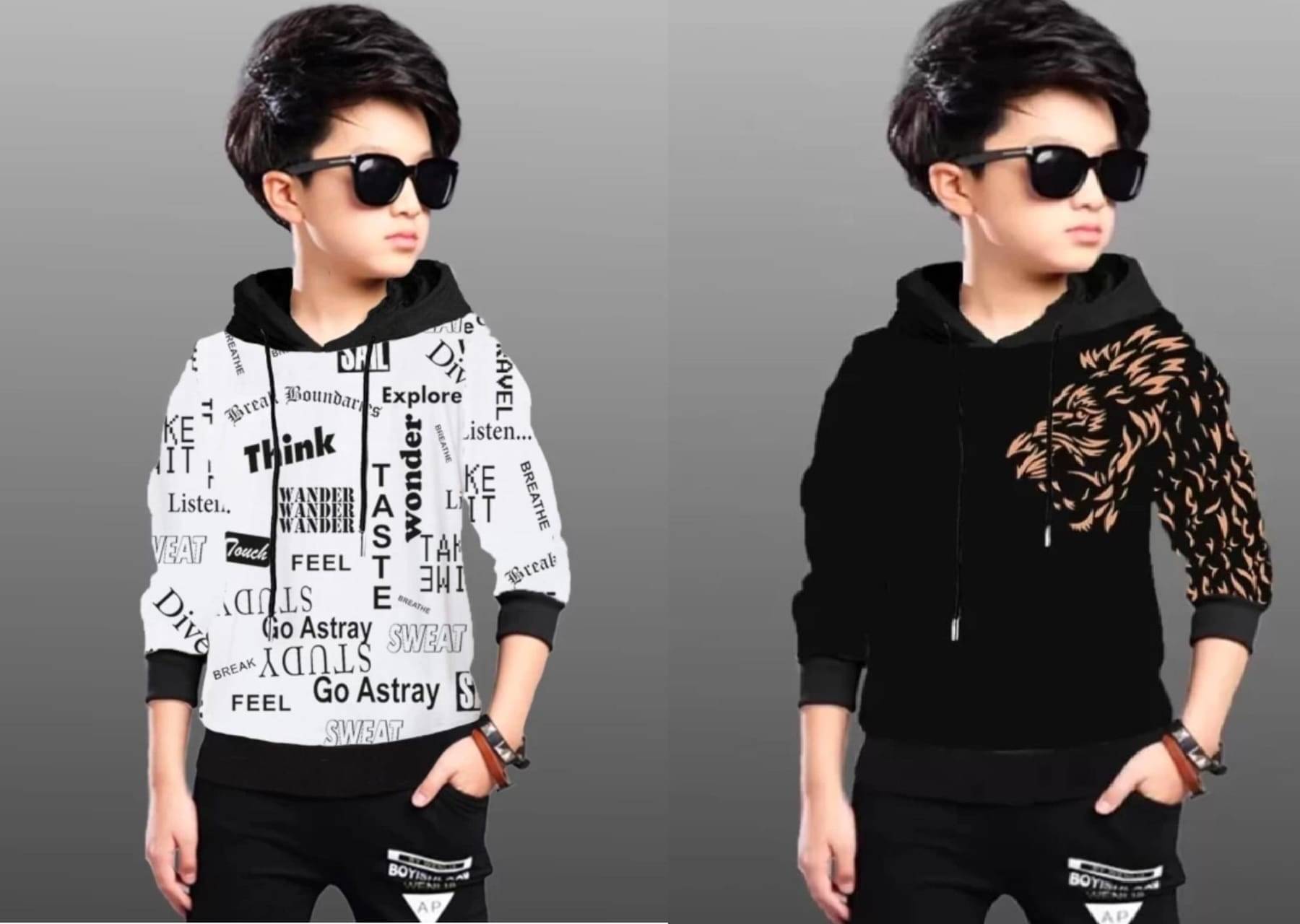     			L Fashion Jeans Pack of 2 Boys Cotton Blend T-Shirt ( Multicolor )