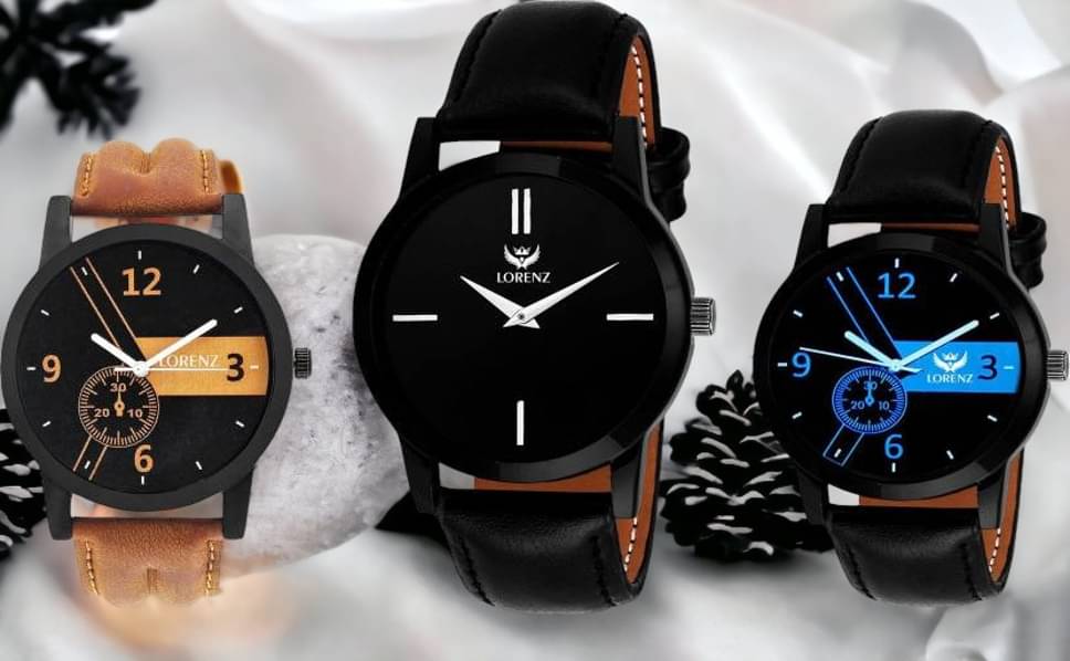     			Lorenz Brown PU Analog Men's Watch