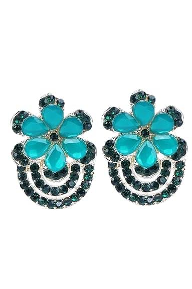     			Opus Gems Green Stud Earrings ( Pack of 1 )