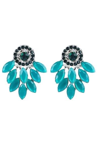     			Opus Gems Green Stud Earrings ( Pack of 1 )