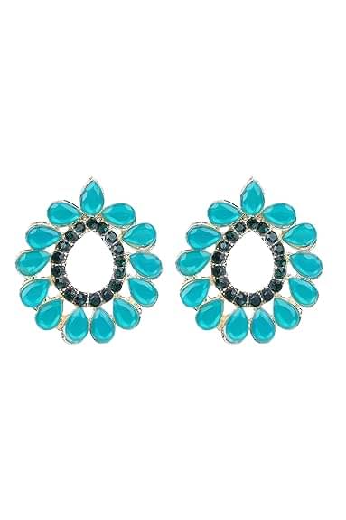     			Opus Gems Green Stud Earrings ( Pack of 1 )