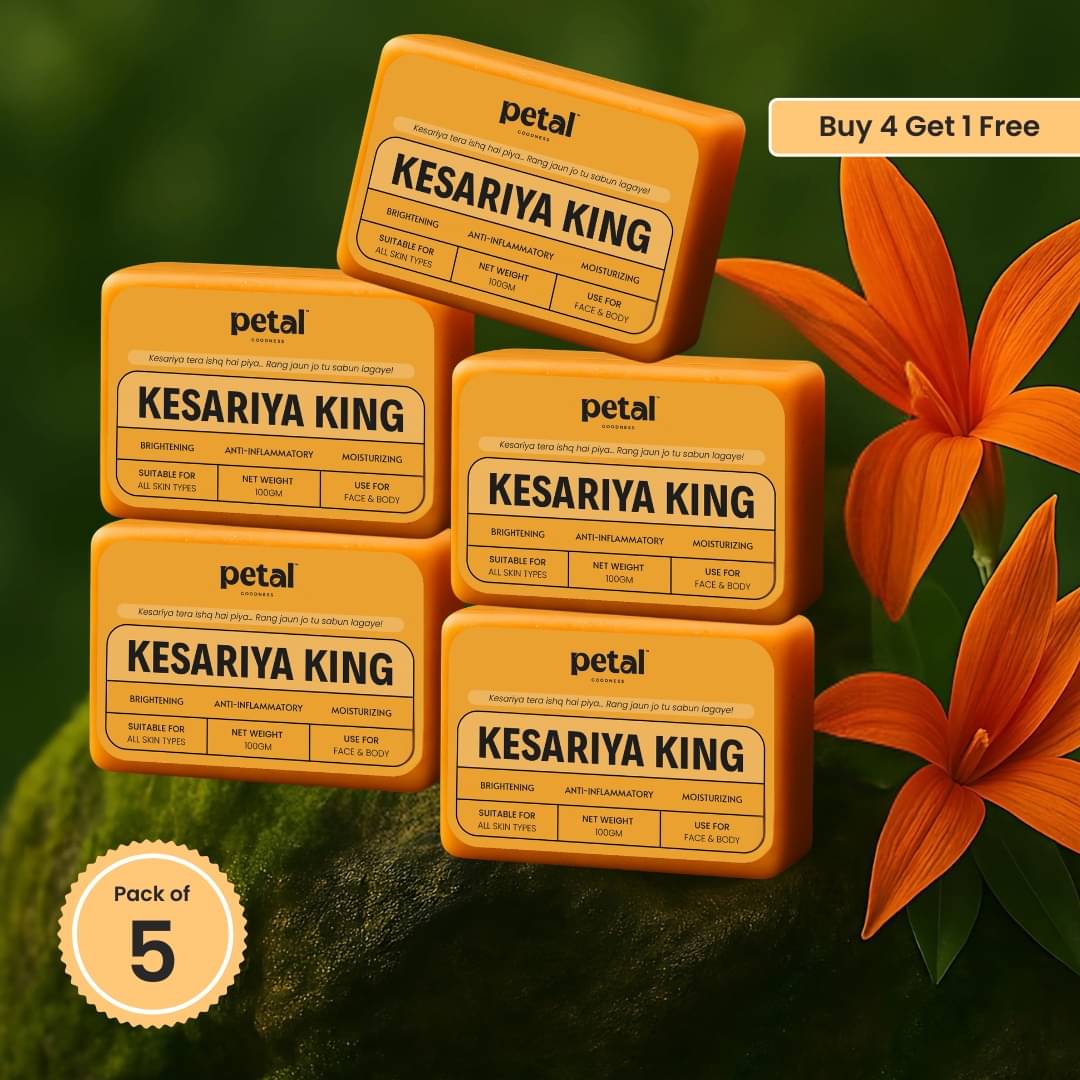 Petal Goodness Skin Whitening Bright, Calm & Moisturized Skin Soap for All Skin Type ( Pack of 5 ) Petal Goodness Skin Whitening Bright, Calm & Moisturized Skin Soap for All Skin Type ( Pack of 5 )