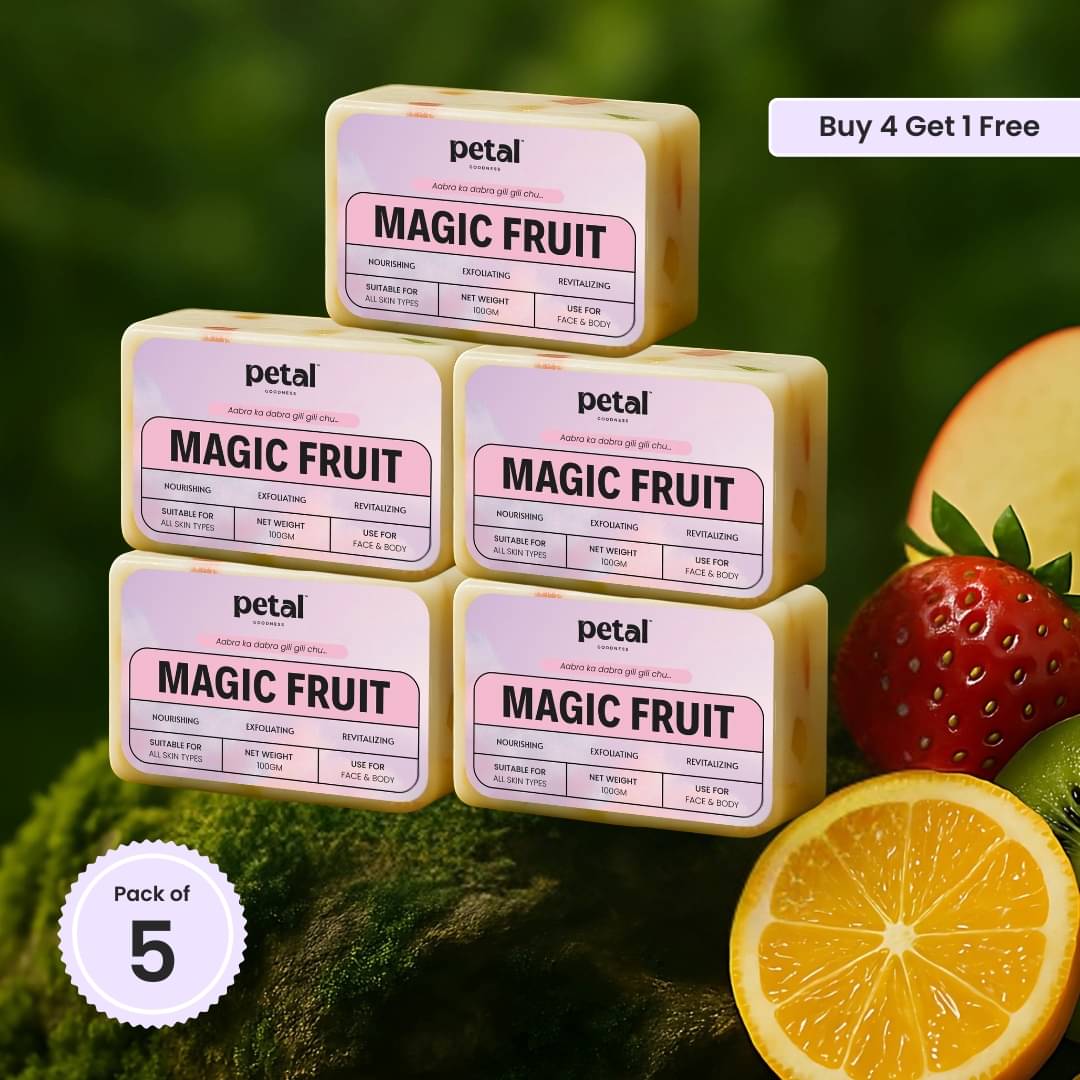     			Petal Goodness Skin Whitening soap Soap for All Skin Type ( Pack of 5 )