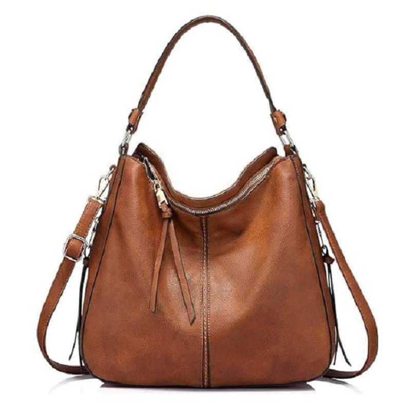     			SAKWOODS Hobo Bag PU Set of 1 ( Tan )