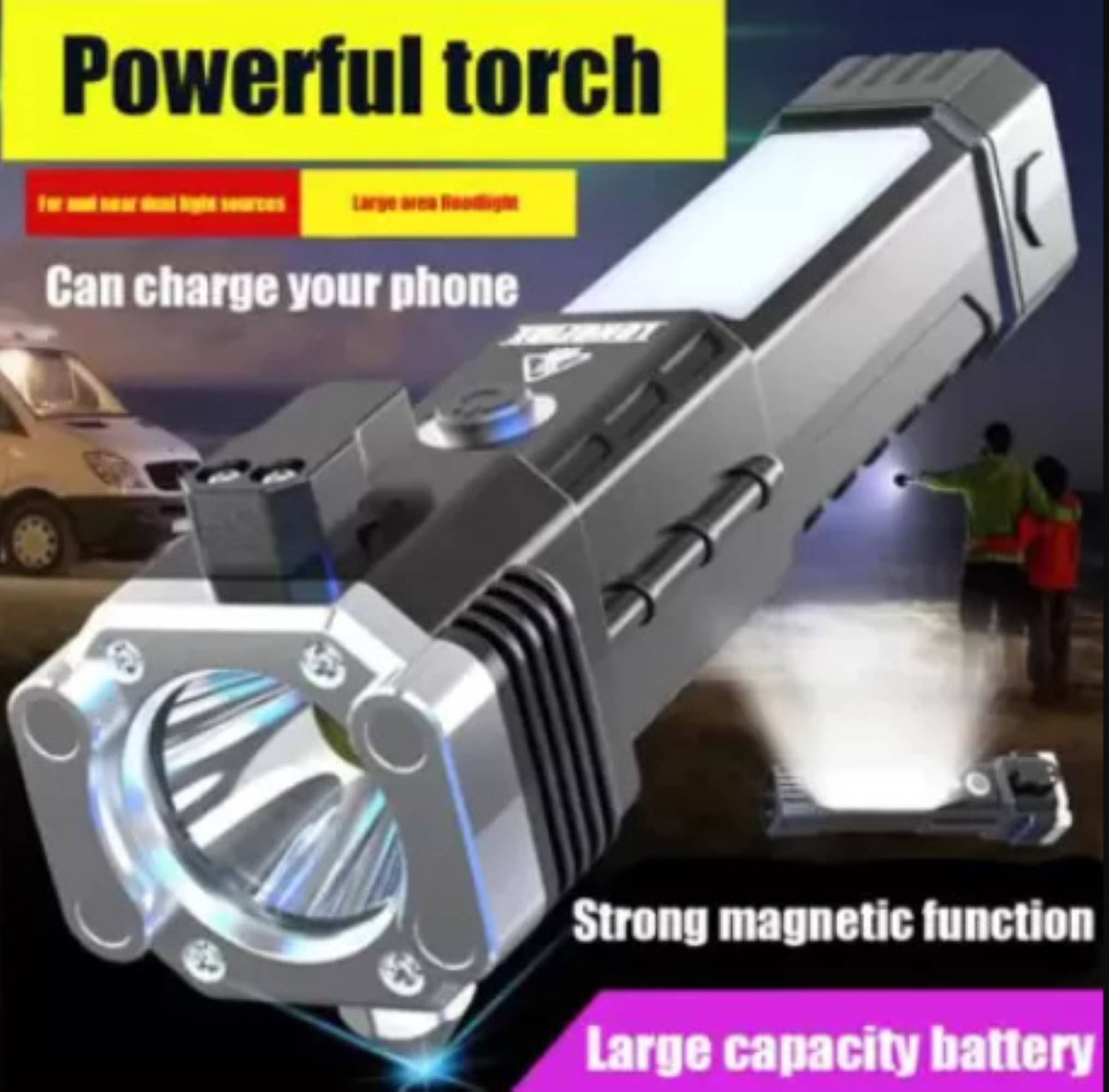     			VXT - 10W Rechargeable Flashlight Torch ( Pack of 1 )