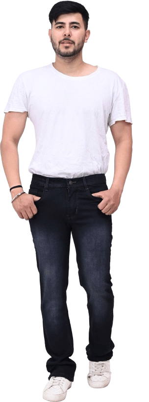     			hibok Distressed Men's Jeans - Black ( Pack of 1 )