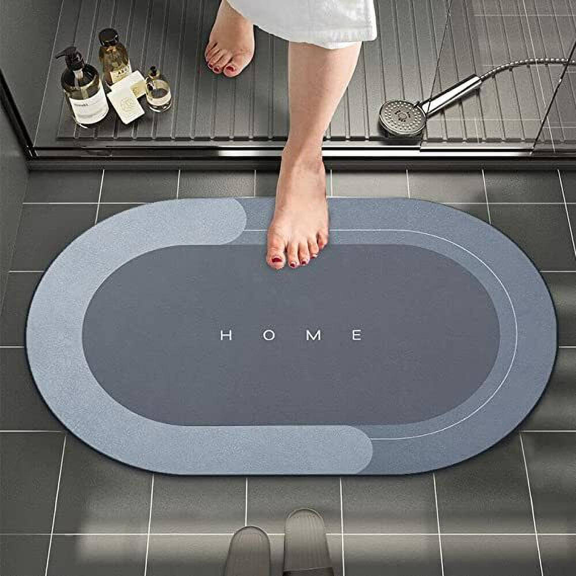 mahek accessories Anti-skid Rubber Bath Mat 40x60 cm ( Pack of 1 ) - Assorted mahek accessories Anti-skid Rubber Bath Mat 40x60 cm ( Pack of 1 ) - Assorted