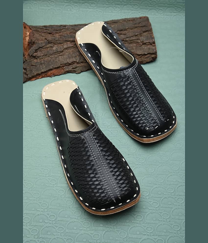rajeraj Black Men's Mule - Ethnic Shoes | Buy online on ZillyBuy