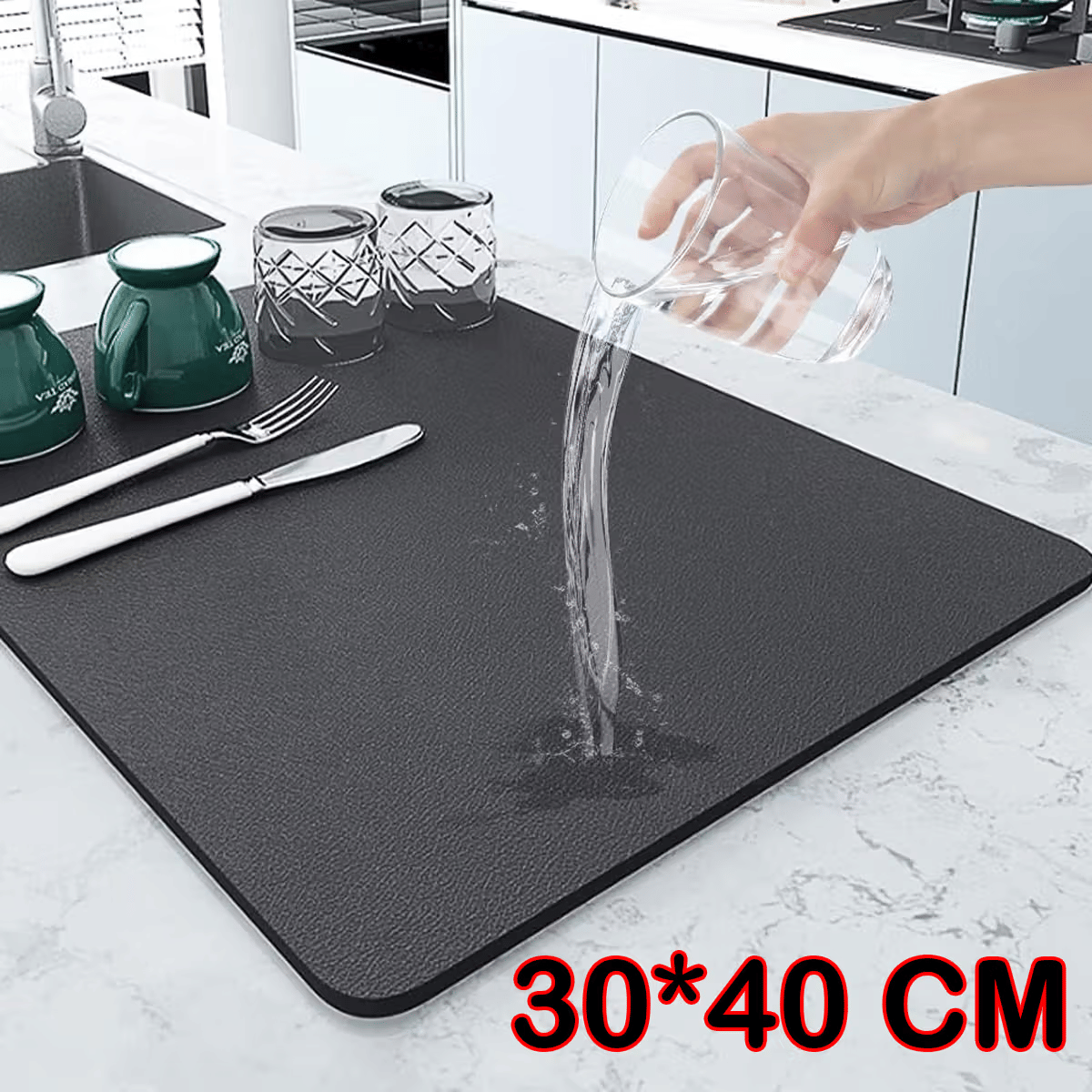 sakimo Black Non Woven Dish Racks ( Pack of 1 )