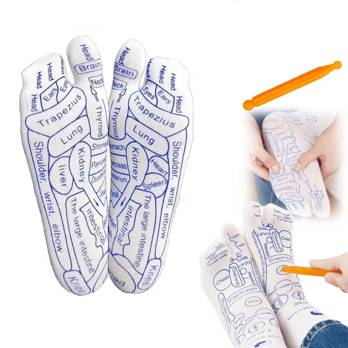 sakimo Reflexology Socks with Tools,Reflexology Socks Set,Acupressure Reflexology Socks with Trigger Point Massage Tool,Reflexology Foot Massage Socks,Foot Pain Relief Remedy for Foot Massager sakimo Reflexology Socks with Tools,Reflexology Socks Set,Acupressure Reflexology Socks with Trigger Point Massage Tool,Reflexology Foot Massage Socks,Foot Pain Relief Remedy for Foot Massager