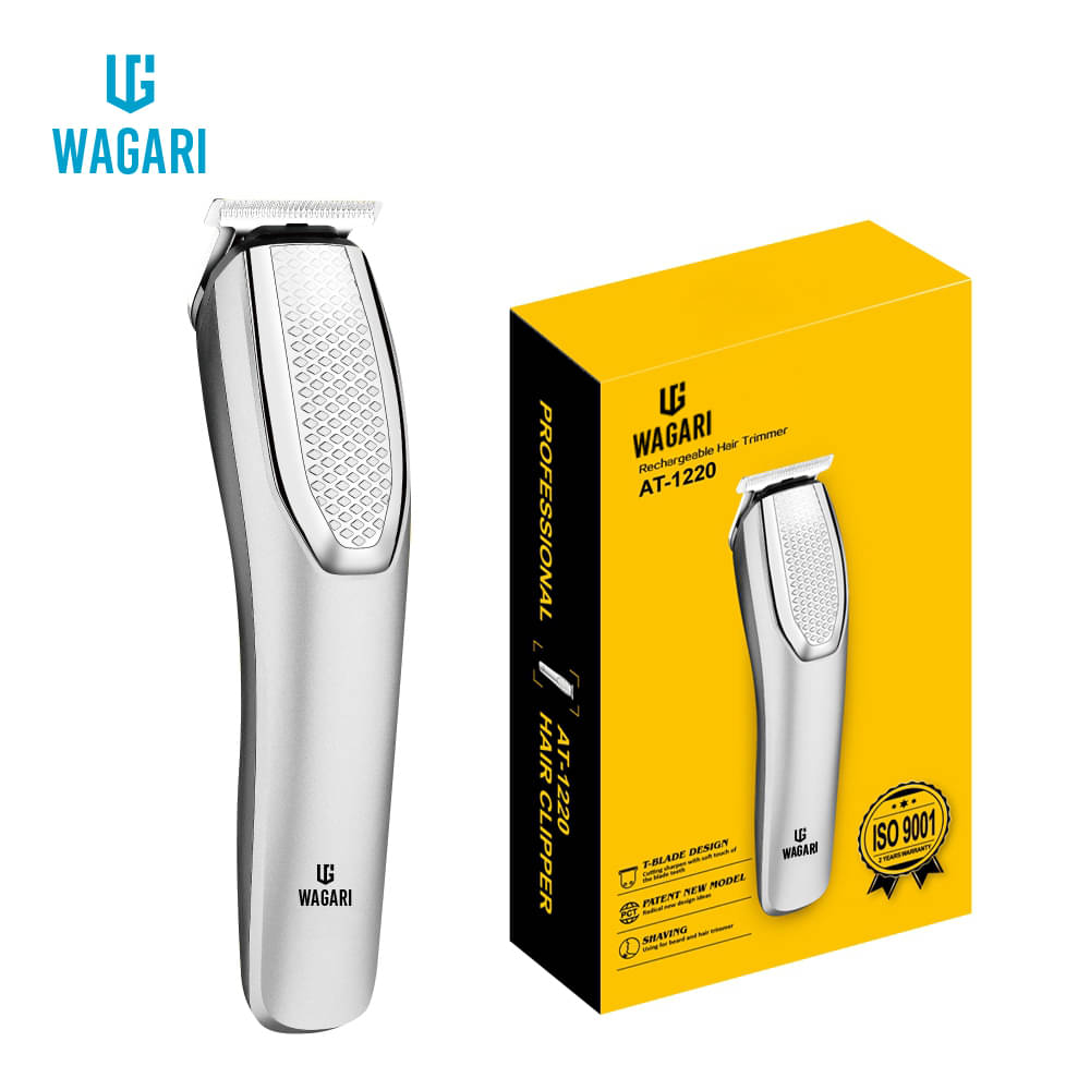    			wagari AT-1220 Grey Cordless Beard Trimmer With 240 minutes Runtime