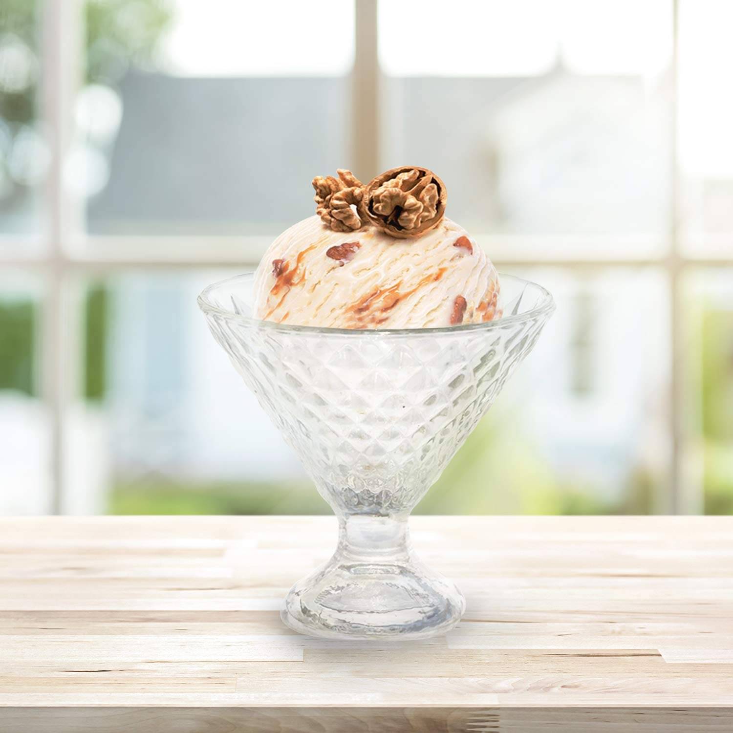 AFAST Vegetable Bowl Glass Embossed Dessert Bowl 10 cm ( Set of 1 ) Transparent     			AFAST Vegetable Bowl Glass Embossed Dessert Bowl 10 cm ( Set of 1 ) Transparent