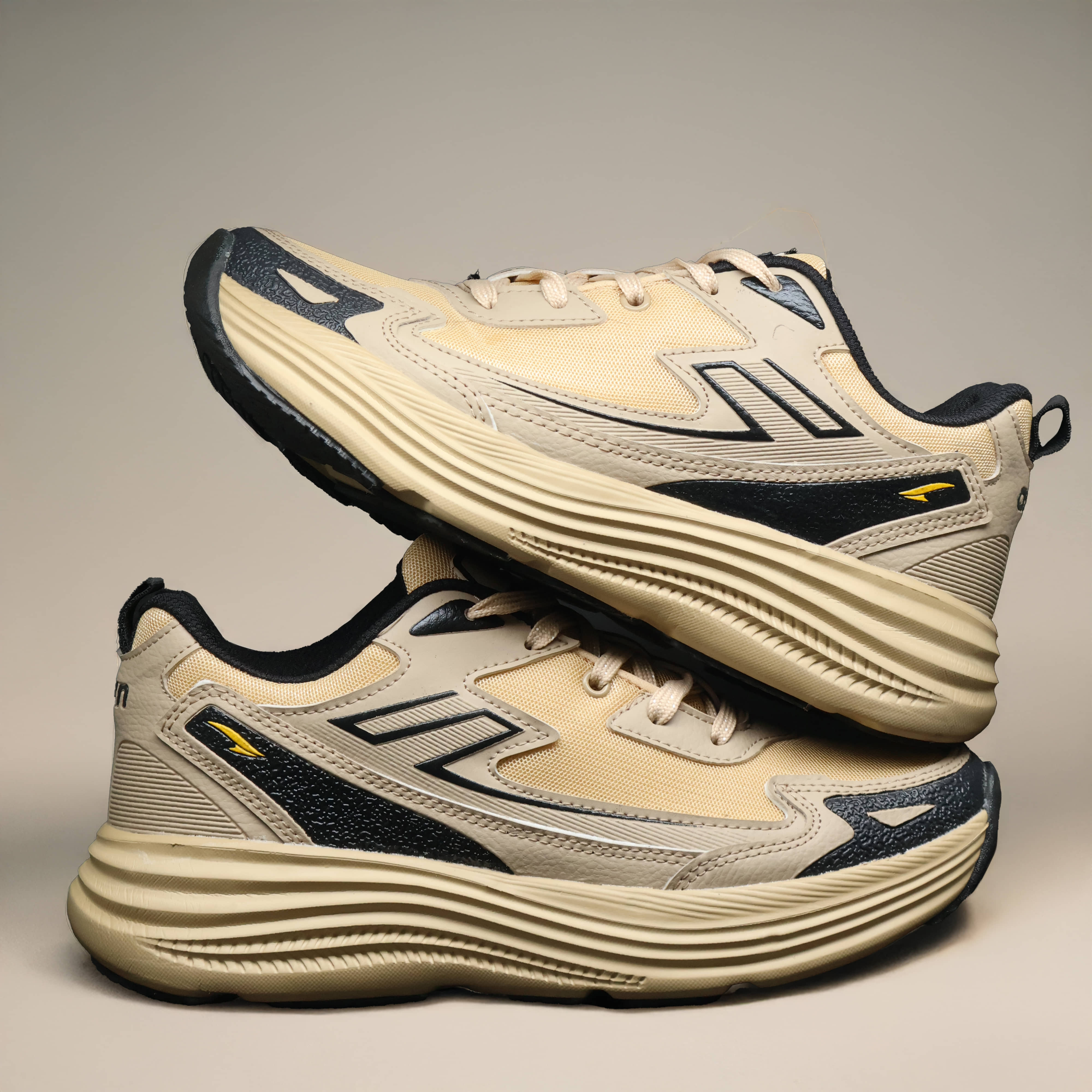 ASIAN BOSS-21 Beige Men's Sports Running Shoes - Sports Shoes | Buy online on ZillyBuy