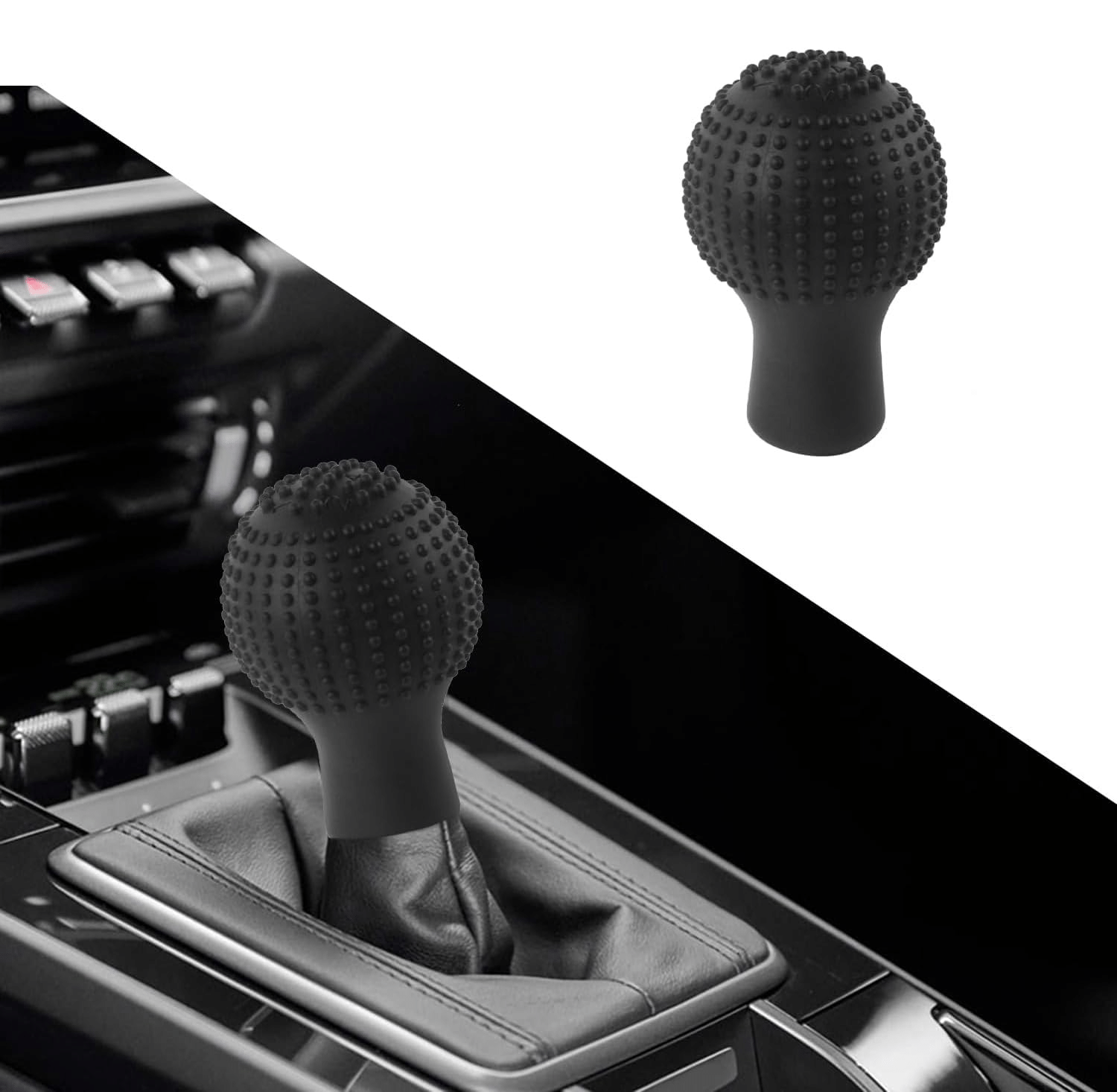 Aksmit Pack of- 1 Universal Anti Slip Round Car Shift Knob Gear Stick Protective Soft Silicon Cover ( Black ) Aksmit Pack of- 1 Universal Anti Slip Round Car Shift Knob Gear Stick Protective Soft Silicon Cover ( Black )