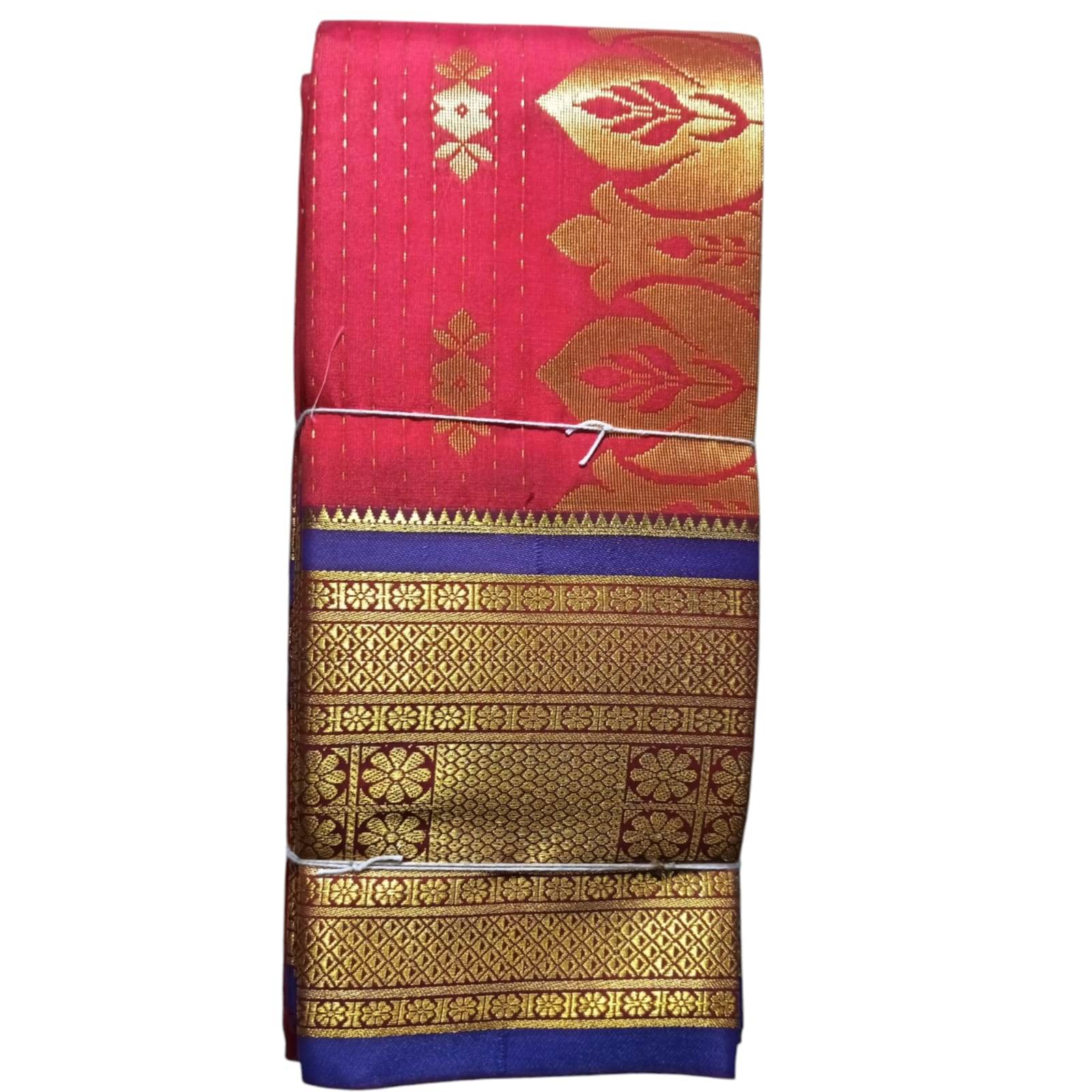     			Anaya Saree Art Silk Embellished Saree With Stitched Blouse ( Multicolor )