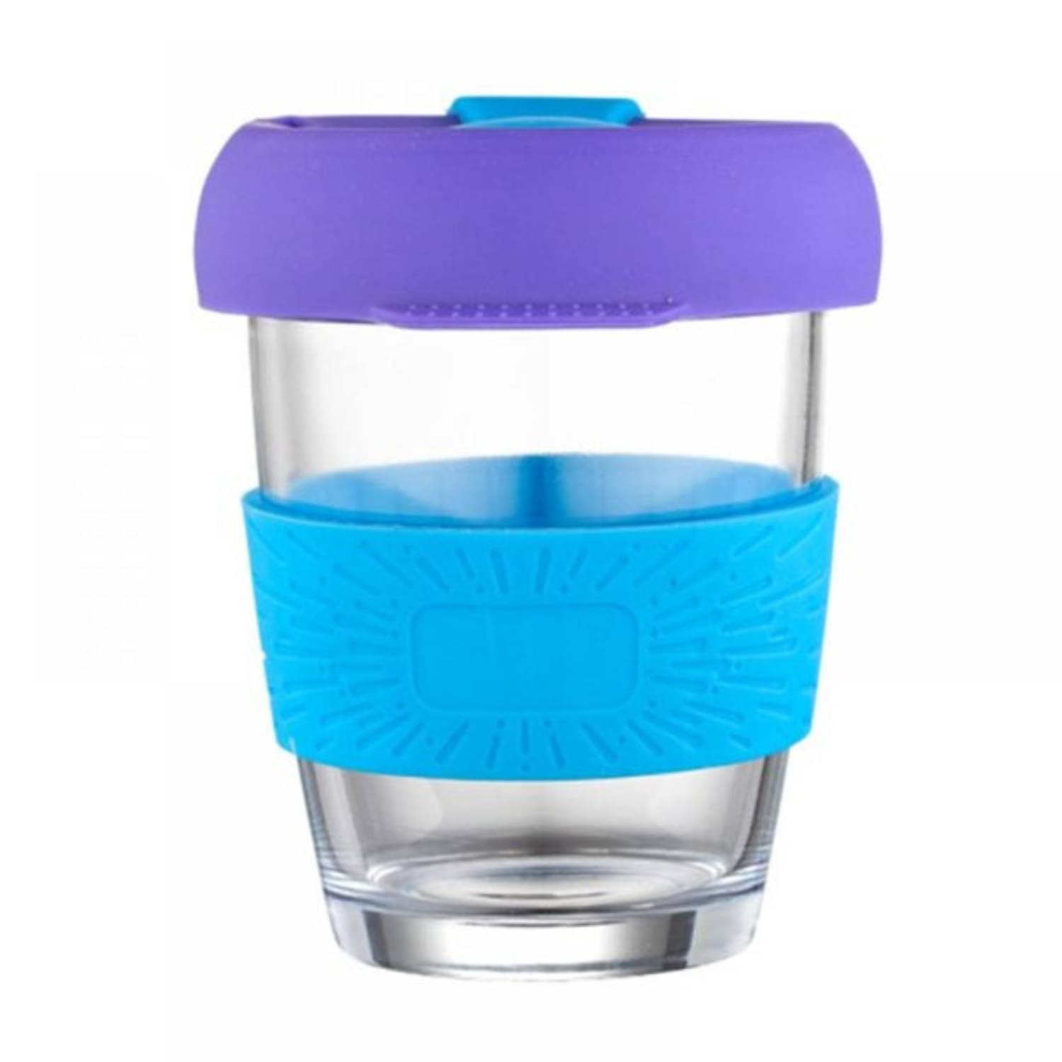    			Baskety Reusable Coffee Cup Glass Travel Mug 350 mL ( Pack of 1 )