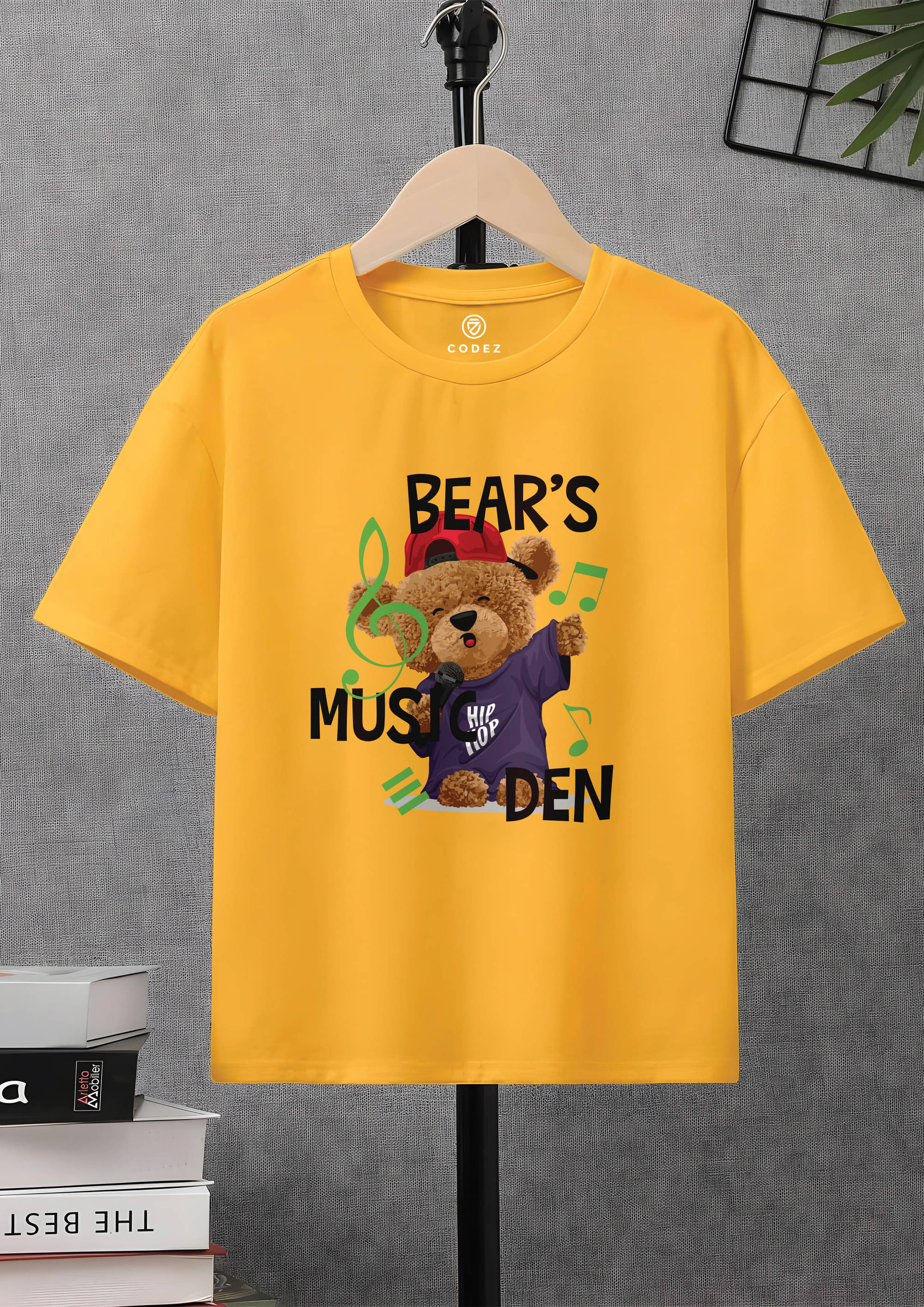     			CODEZ Pack of 1 Boys Cotton Blend T-Shirt ( Yellow )